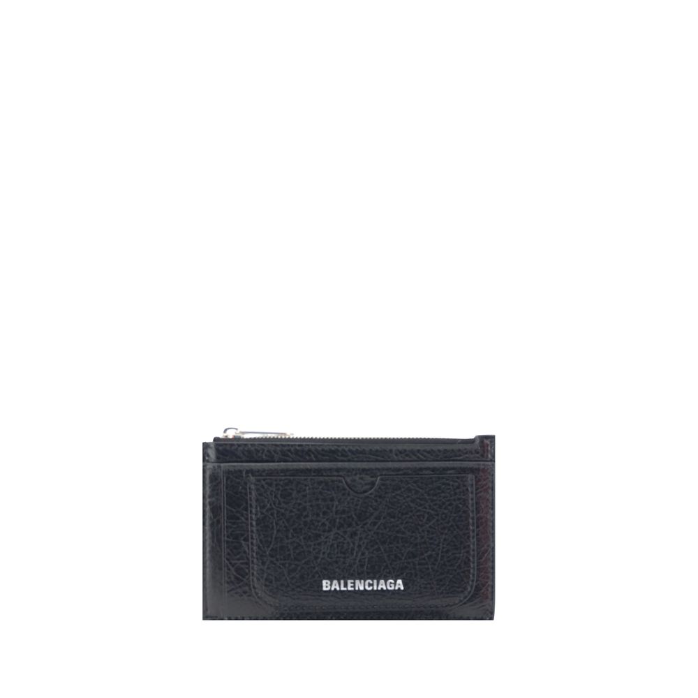 Balenciaga Black Lamb Ovis Aries Wallet - Artisanal Luxury Accessory