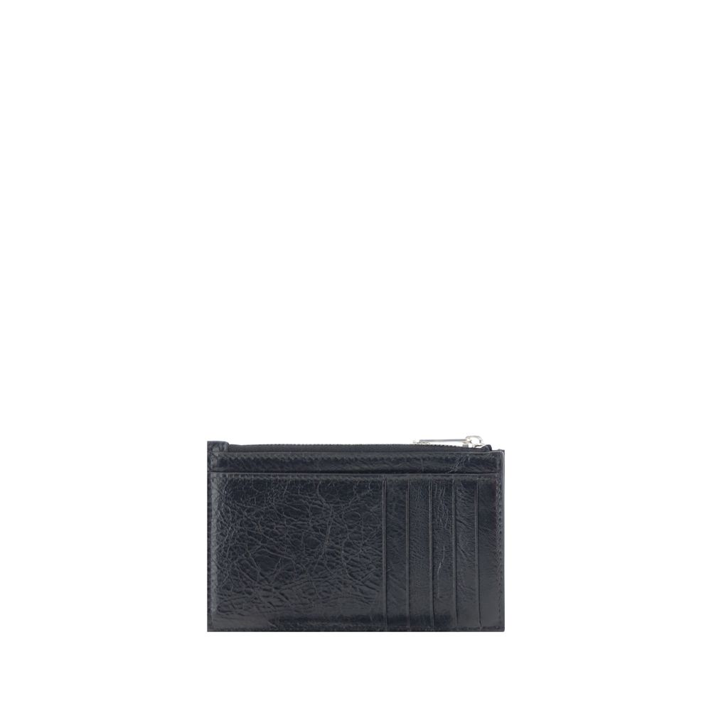 Balenciaga Black Lamb Ovis Aries Wallet - Artisanal Luxury Accessory