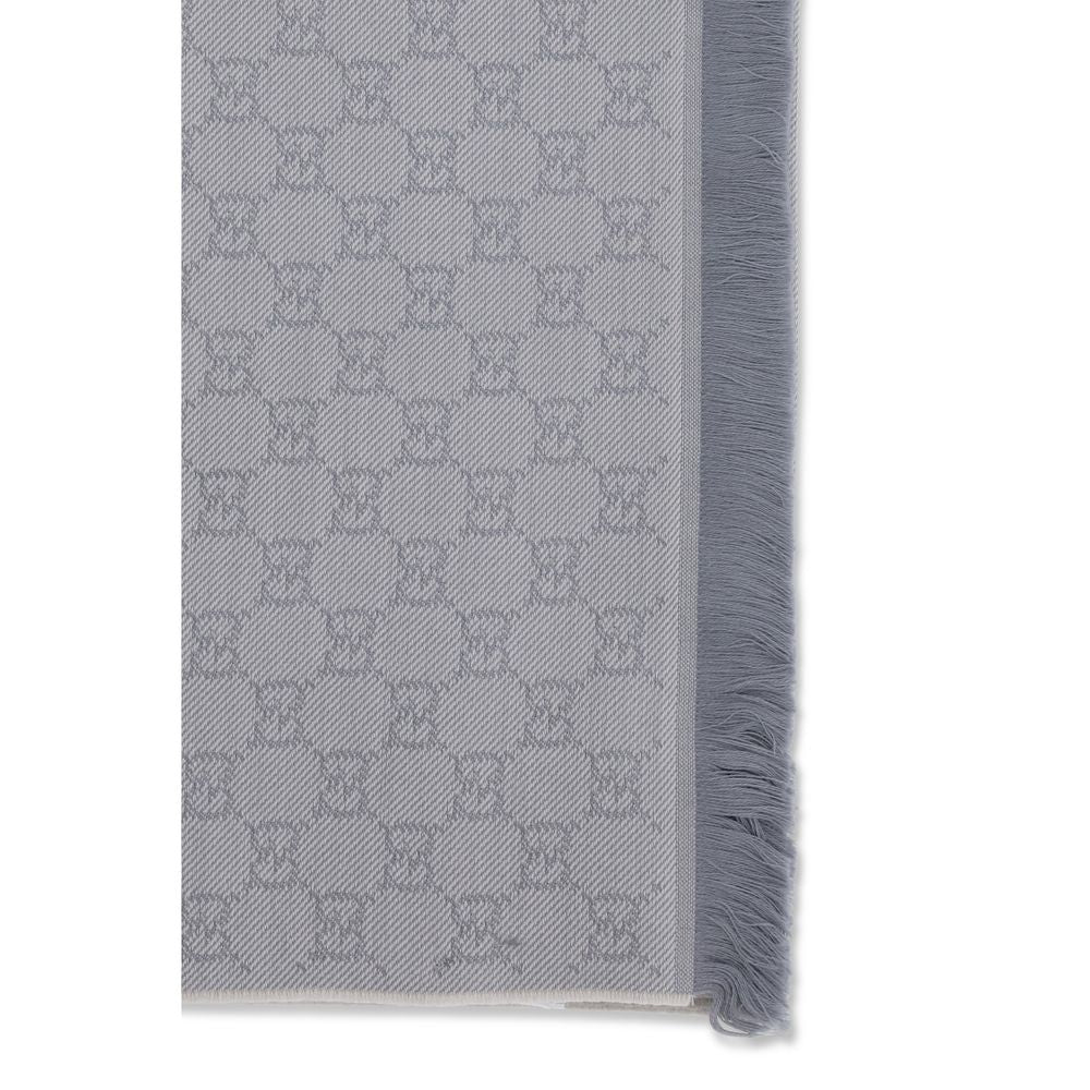 Gucci Gray Wool Scarf - Exquisite Artisanal Luxury Accessory