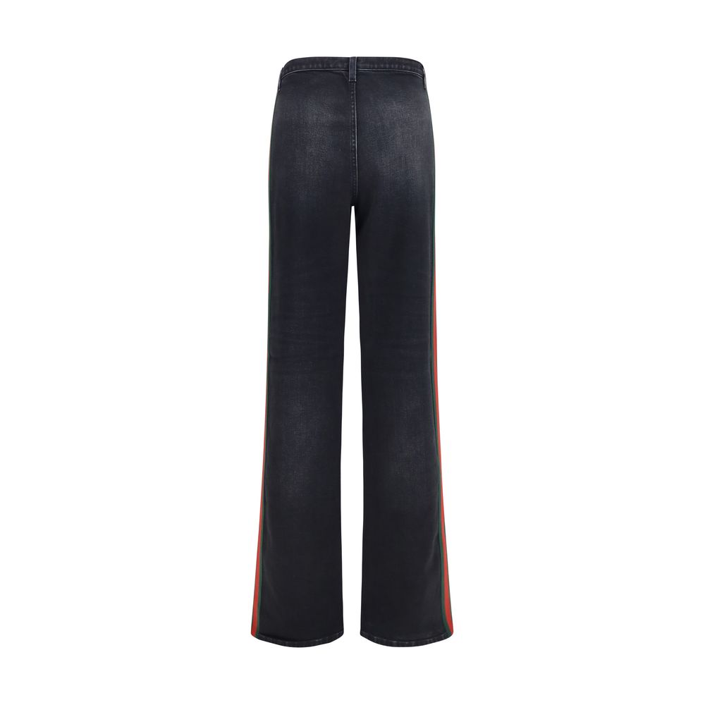 Gucci Black Cotton Straight-Leg Jeans - Artisanal Luxury Denim