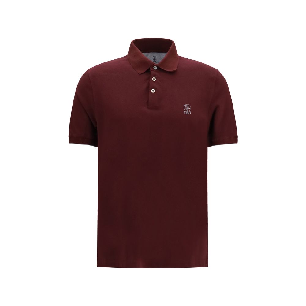 Brunello Cucinelli Bordeaux Cotton Shirt | Artisanal Luxury Elegance