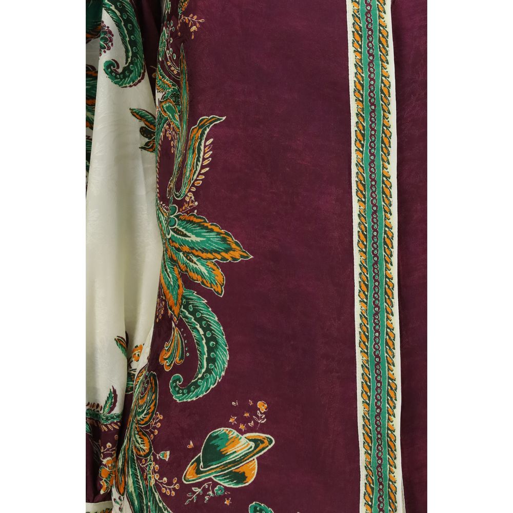Alemais Multicolor Viscose Blouse - Artistic Elegance for All