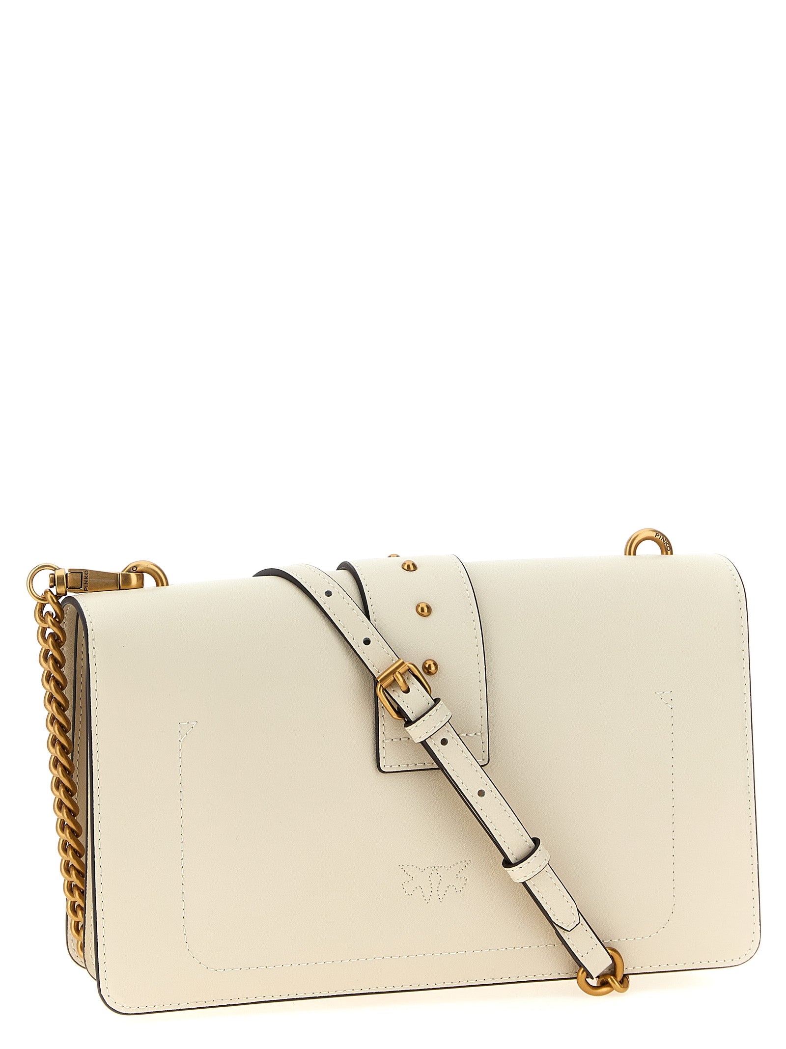 Elevate your style with the PINKO White Goatskin Crossbody Bag, a luxurious blend of artisanal craftsmanship and timeless elegance, perfect for discerning tastes.