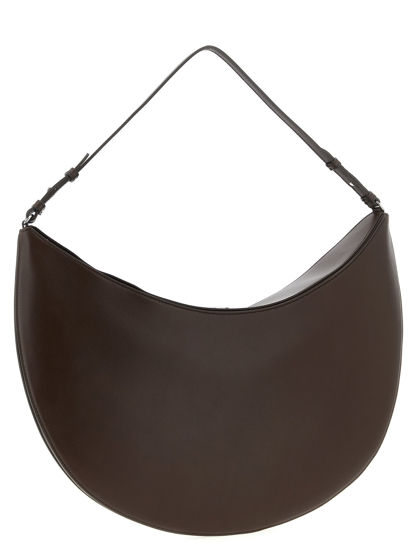 Experience the allure of the Jacquemus Brown Calfskin Shoulder Bag, a masterpiece of artisanal luxury that embodies Parisian elegance and sophistication.