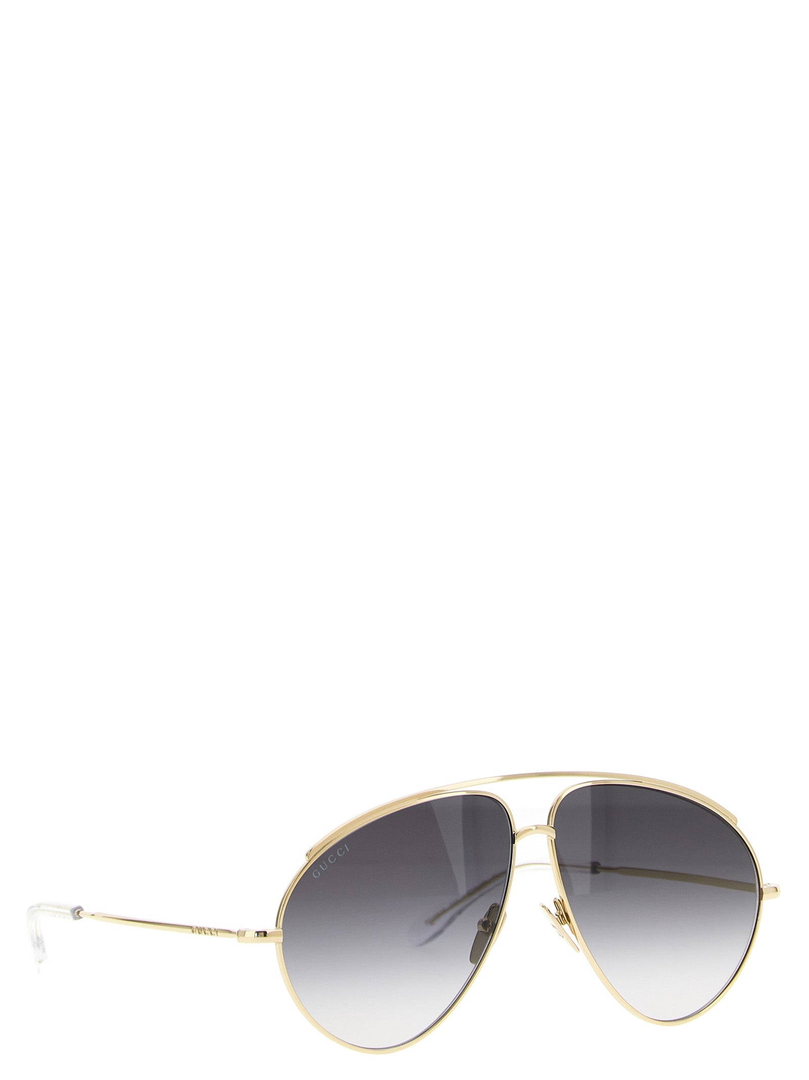 Gucci Gold Metal Sunglasses - Designer Aviator Elegance
