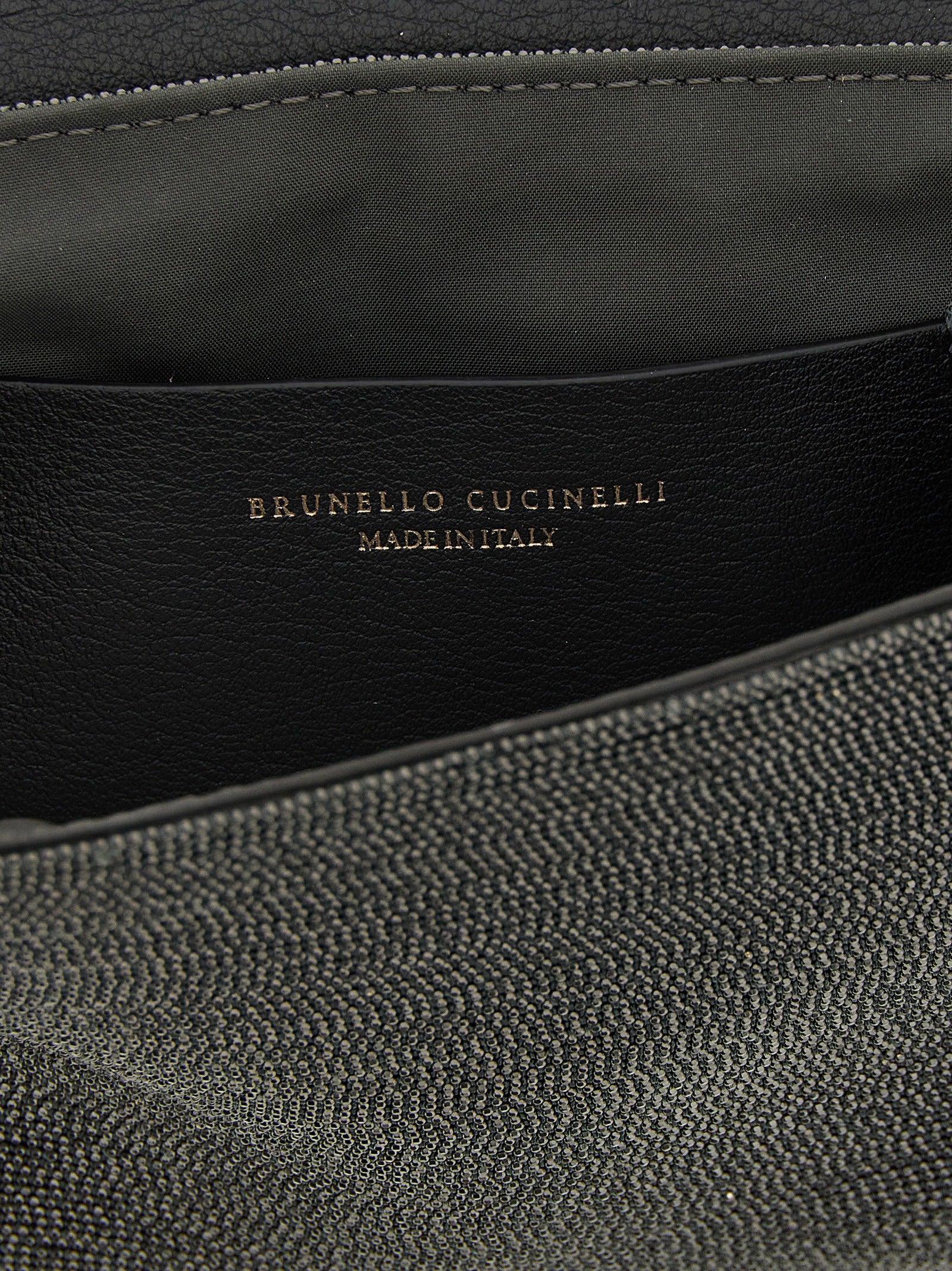 Brunello Cucinelli Black Leather Clutch Bag - Artisanal Luxury
