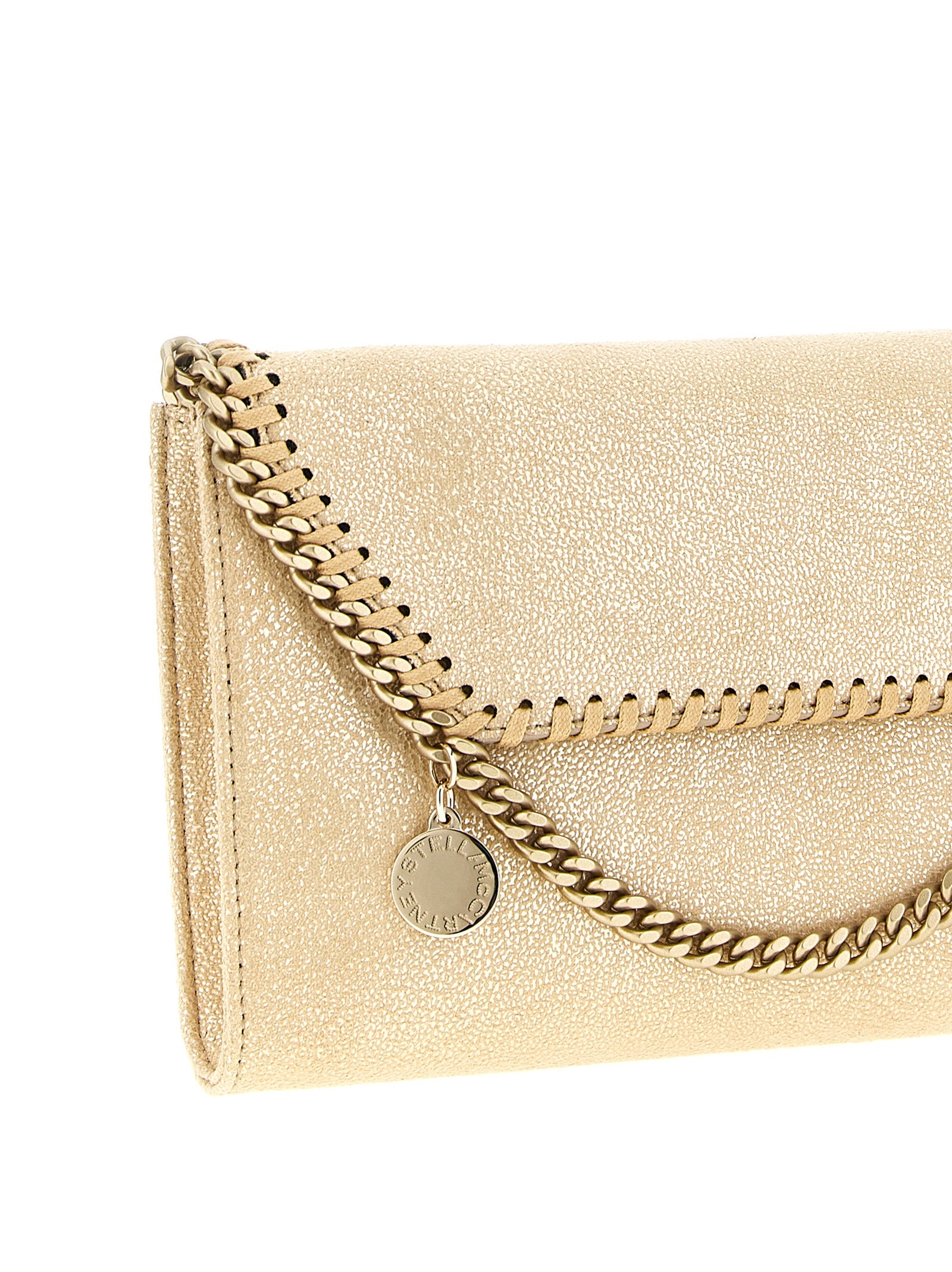 Stella McCartney Gold Polyester Cardholder