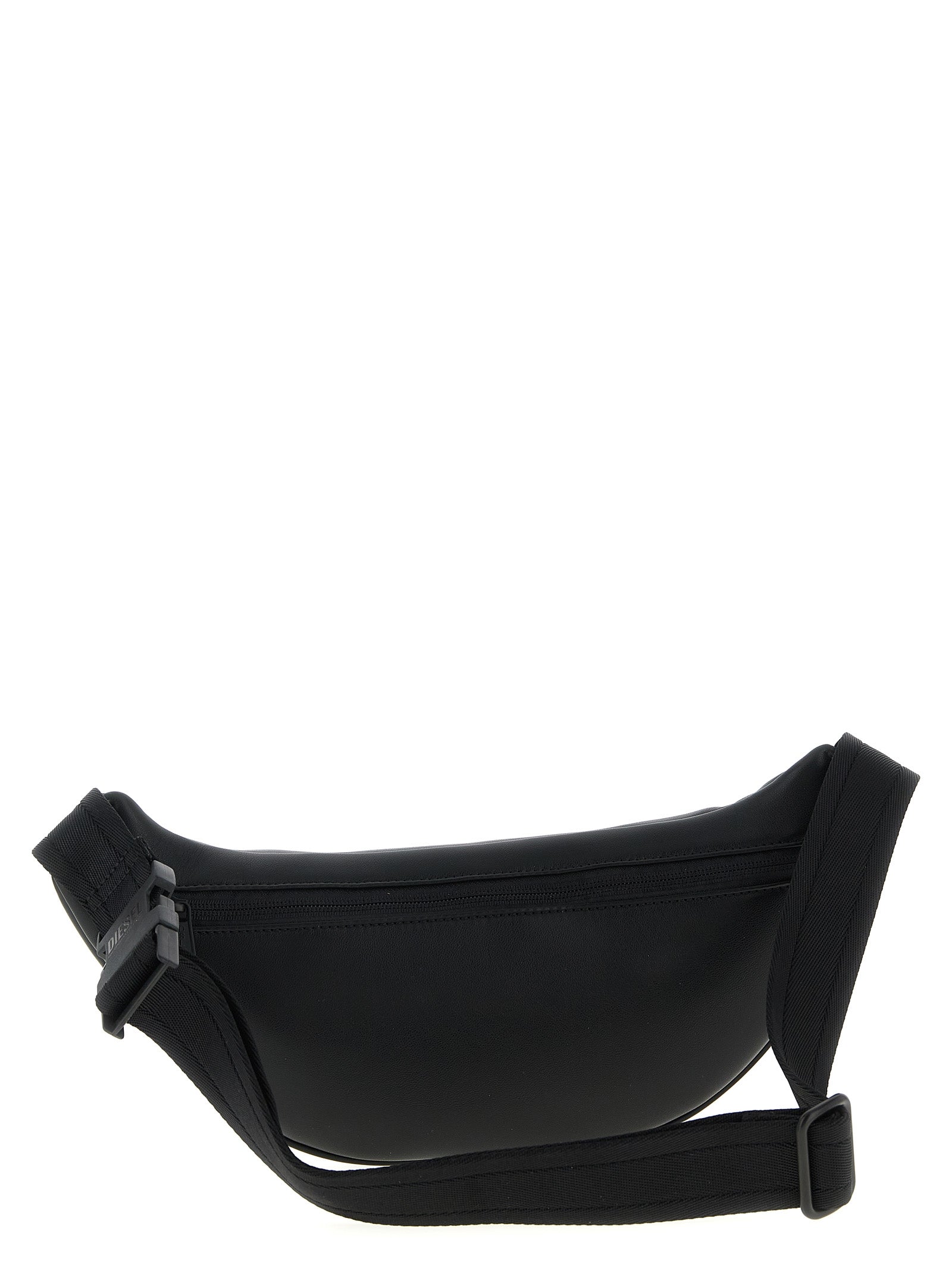 Diesel Black Polyethylene Crossbody Bag - Artisanal Luxury Statement