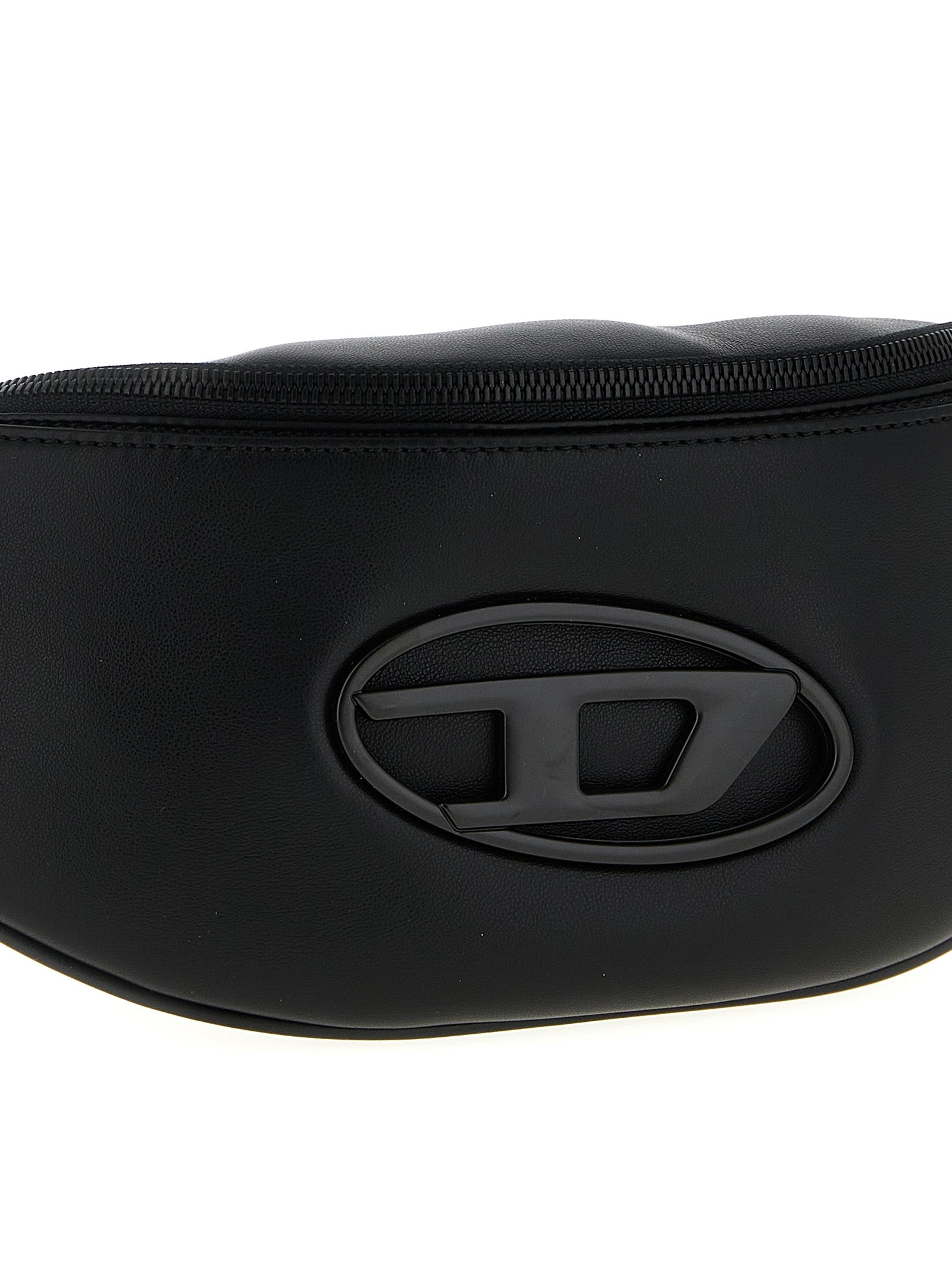 Diesel Black Polyethylene Crossbody Bag - Artisanal Luxury Statement