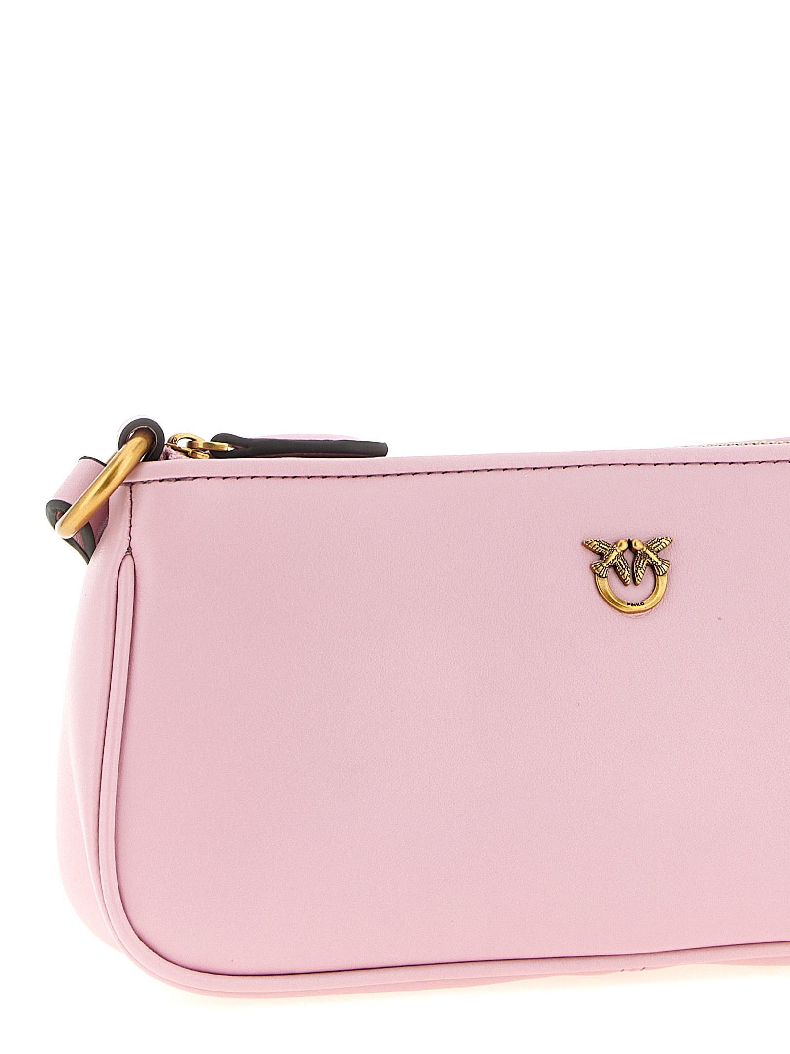 Discover the exquisite PINKO Half Moon Crossbody Bag, a vibrant pink masterpiece in luxurious cow leather, embodying artisanal elegance for the discerning connoisseur.