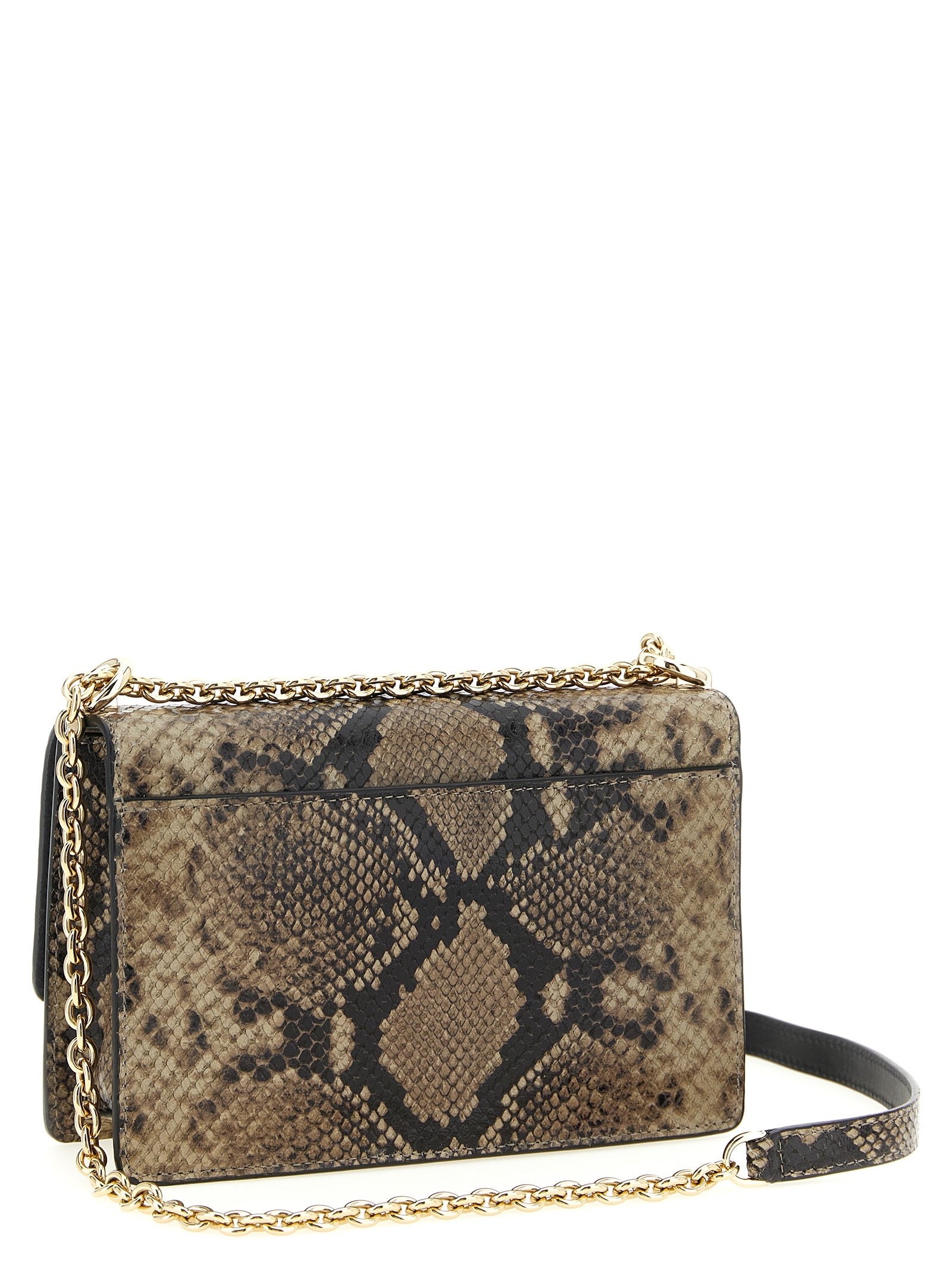Elevate your allure with the Furla Gray Goatskin Crossbody Bag, a masterful blend of python-printed leather and exquisite craftsmanship, embodying timeless sophistication.
