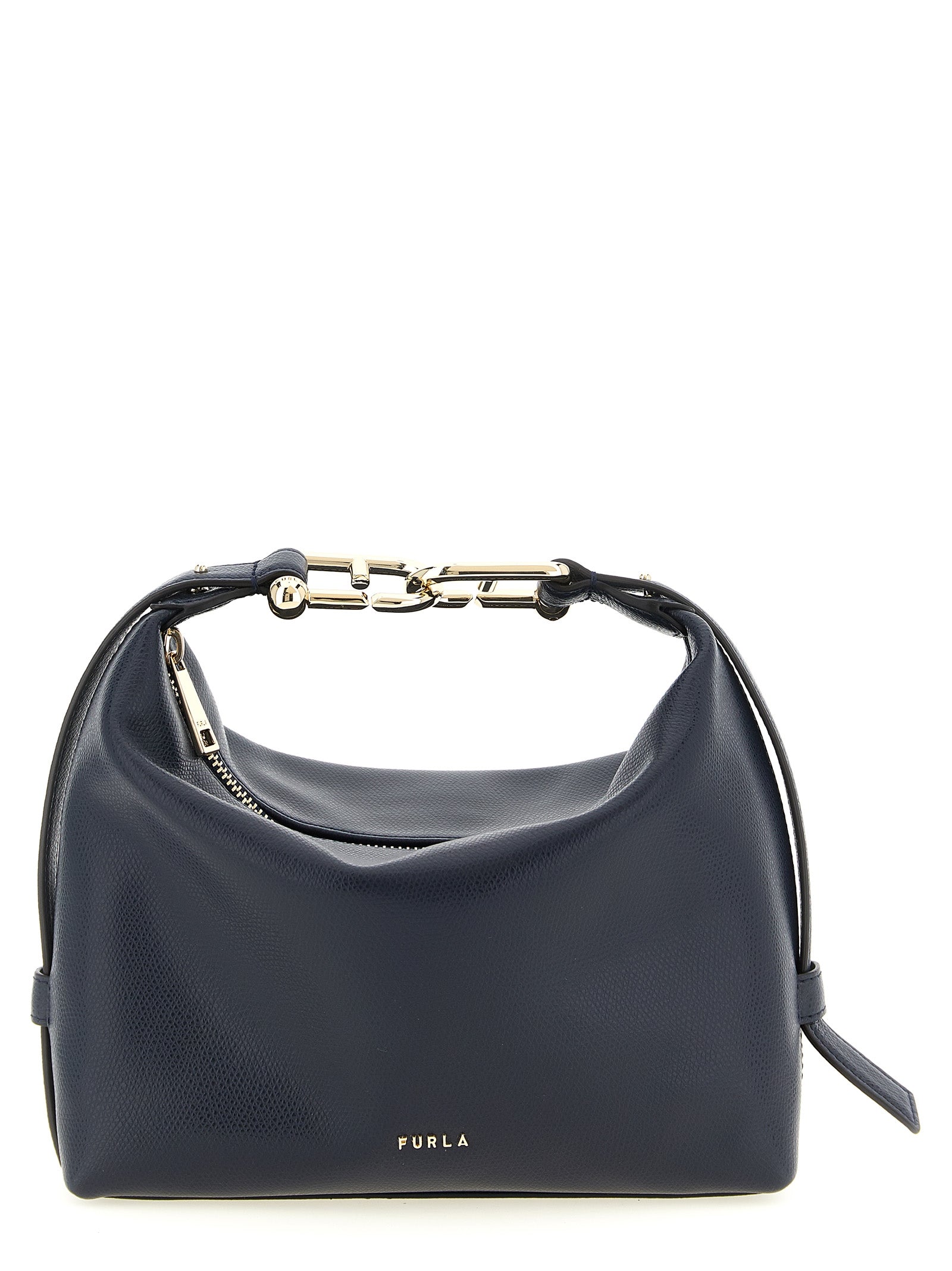 Discover the FURLA Tonie shoulder bag, an exquisite blend of fine calfskin leather and modern elegance, perfect for the discerning connoisseur seeking timeless luxury.