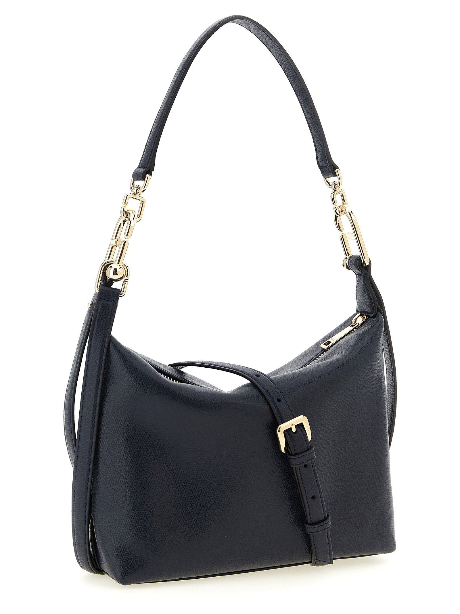 Indulge in the exquisite craftsmanship of the Furla Blue Calfskin Shoulder Bag, a timeless accessory that embodies luxury and sophistication for every occasion.
