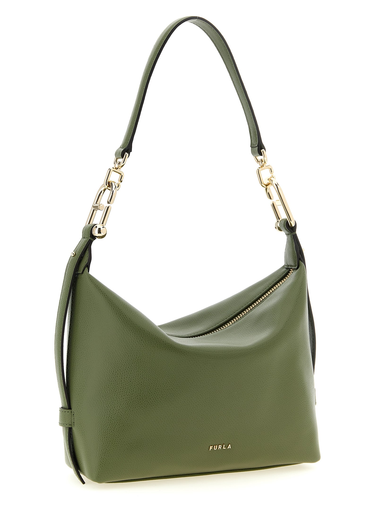 Indulge in the exquisite Furla Bicolor Calfskin Shoulder Bag, a symbol of artisanal luxury that elevates your style with its sophisticated design and versatile elegance.
