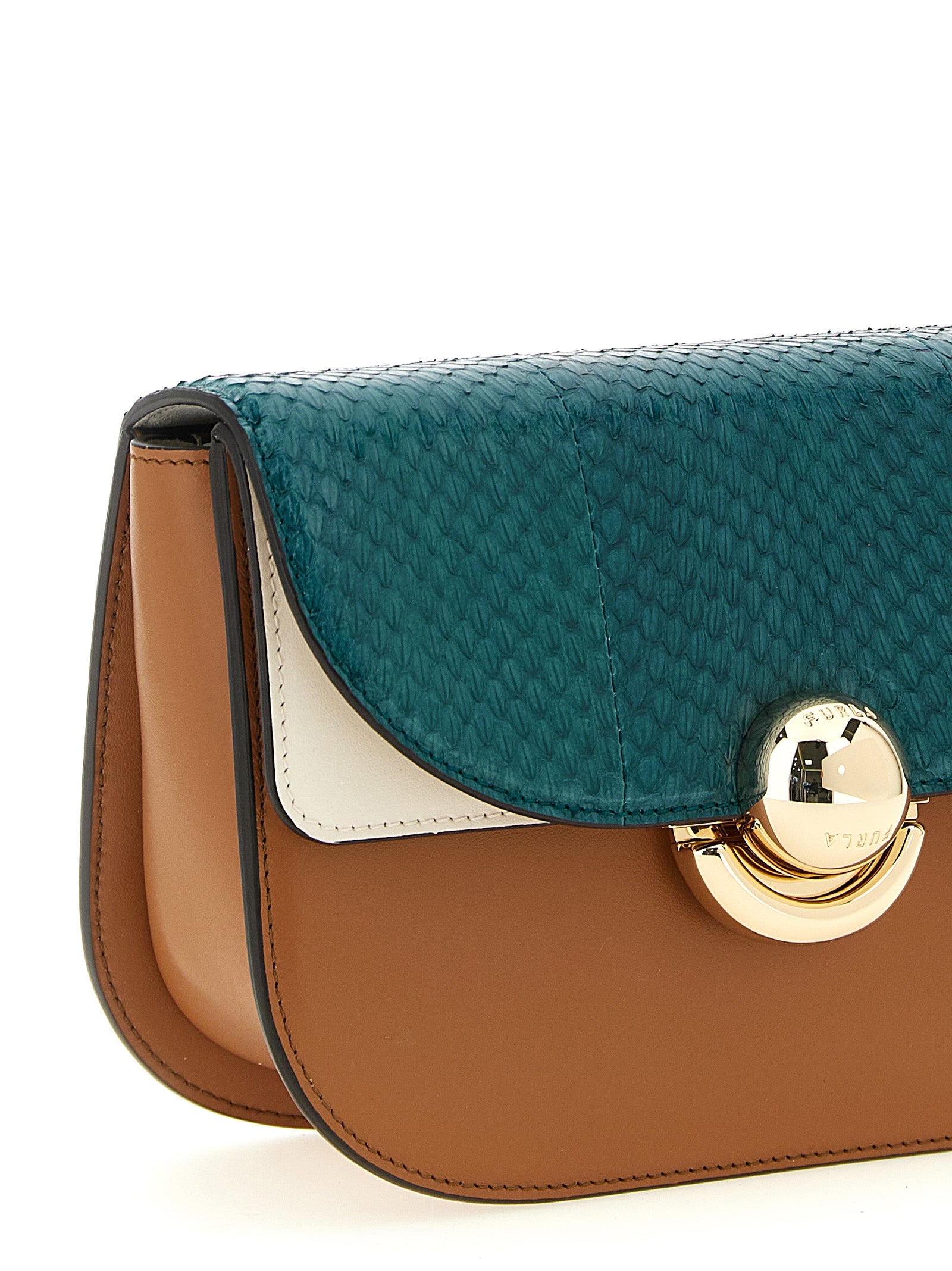 Furla Multicolor Lamb Leather Crossbody Bag, Artisanal Luxury