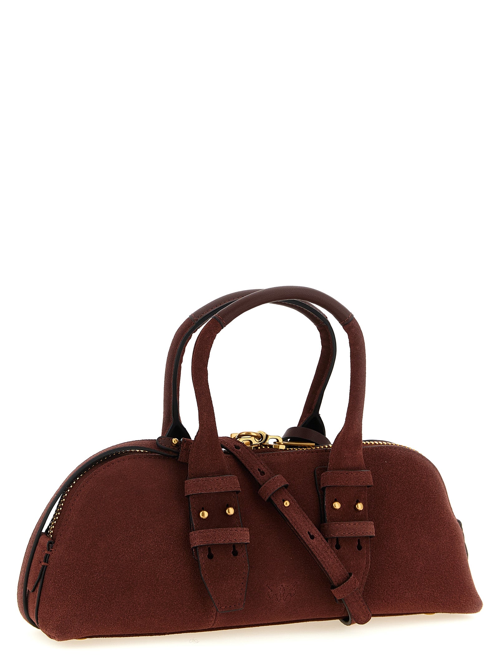 Discover the PINKO Bordeaux Cowhide Shoulder Bag, a luxurious blend of exquisite craftsmanship and timeless elegance, perfect for the discerning connoisseur.
