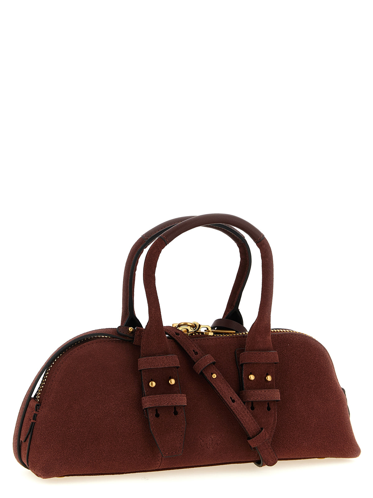 PINKO Bordeaux Cowhide Shoulder Bag - Timeless Luxury Accessory