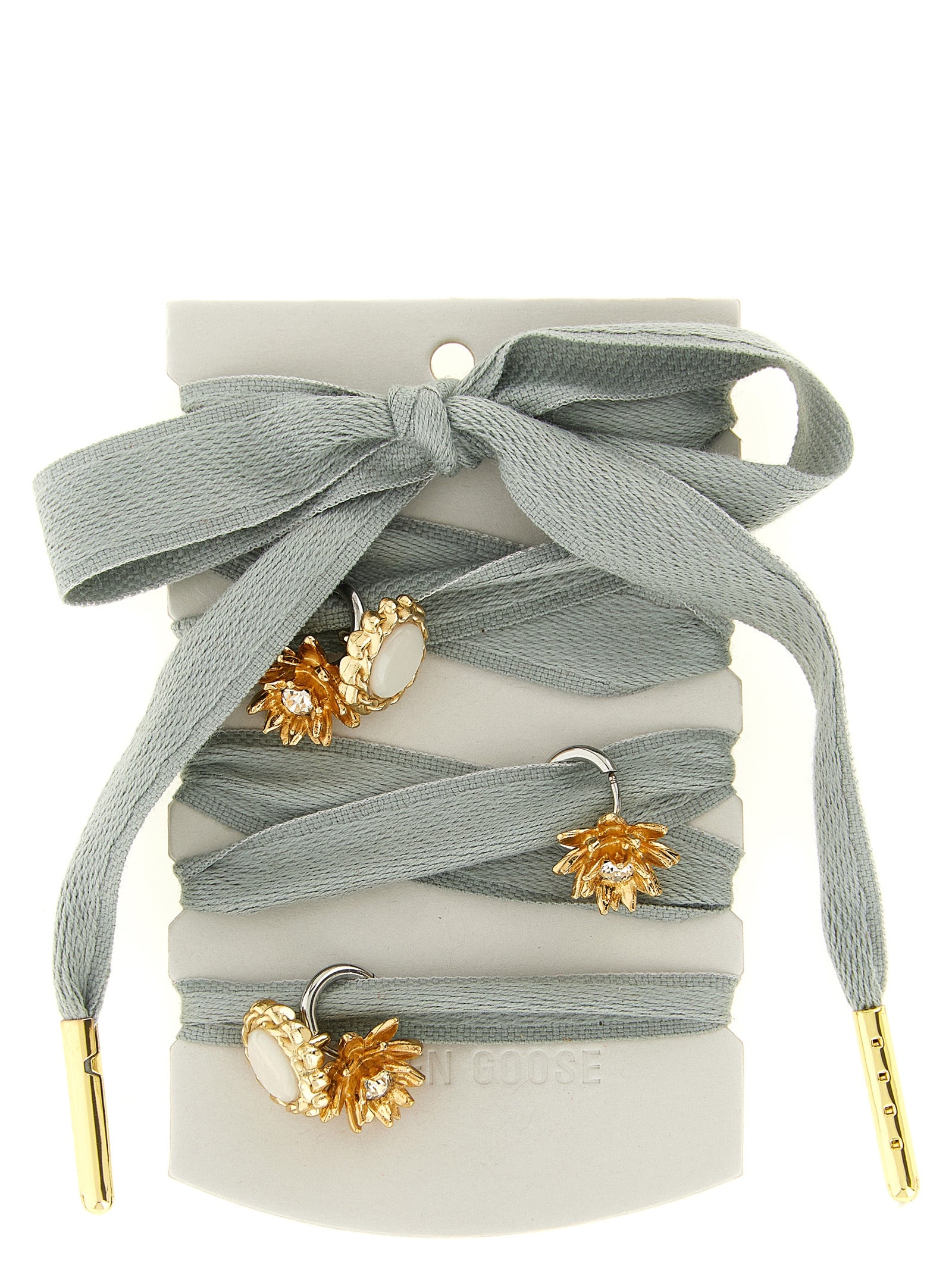 Golden Goose Gray Cotton Broch - Artisanal Luxury Accessory