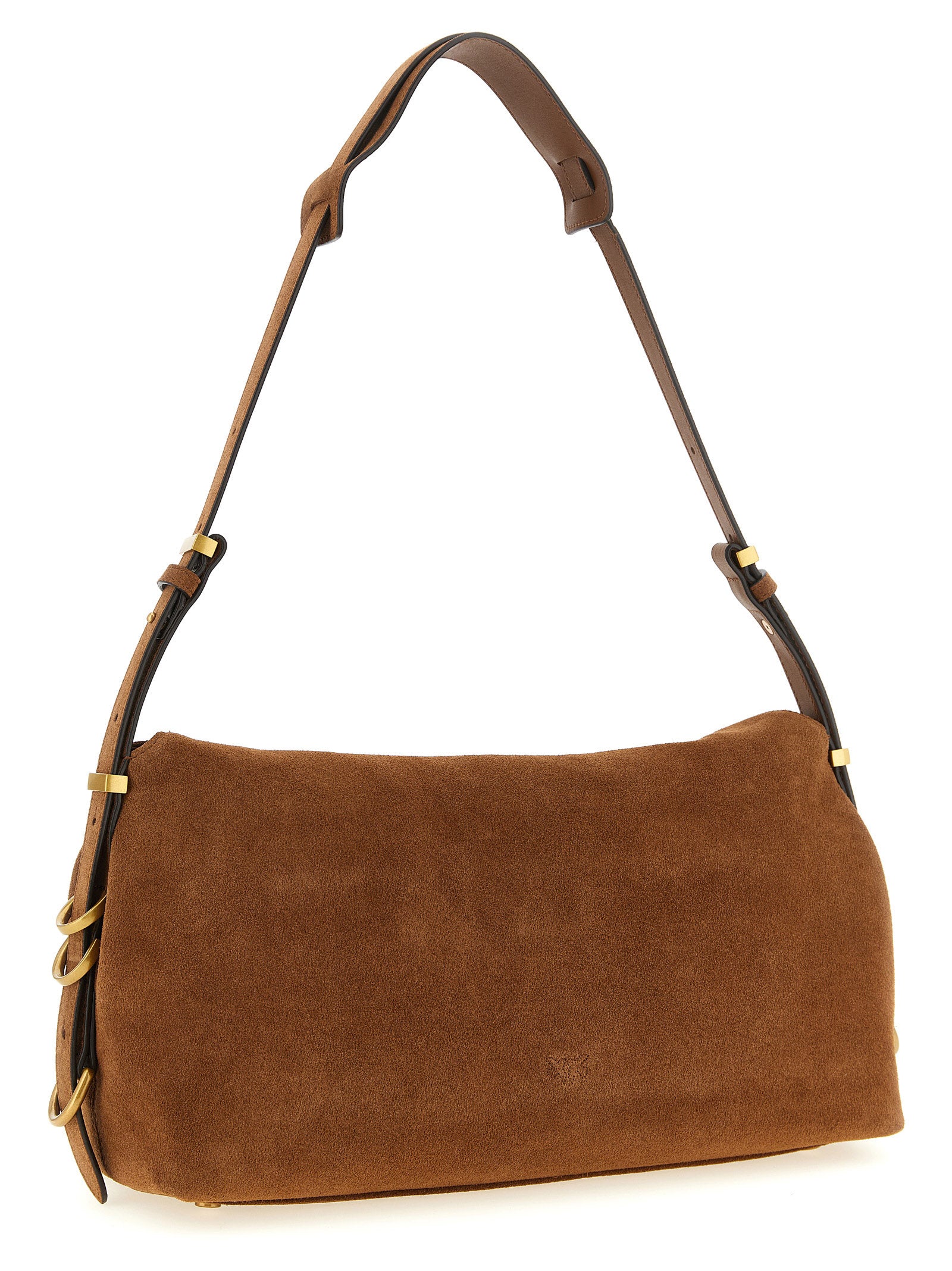 Discover the PINKO Brown Cowhide Shoulder Bag, a luxurious blend of artisanal craftsmanship and contemporary elegance, perfect for the discerning fashion connoisseur.