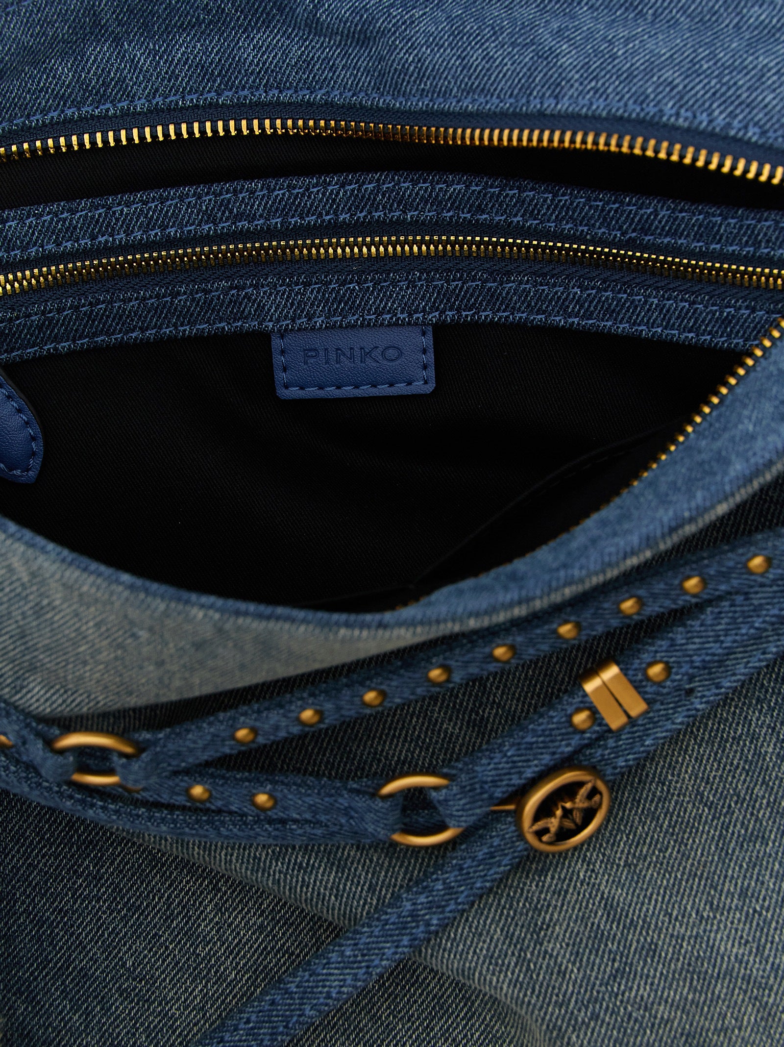 Discover the PINKO Blue Cotton Shoulder Bag, an artisanal luxury accessory crafted from exquisite denim, embodying sophistication and timeless elegance for the discerning individual.