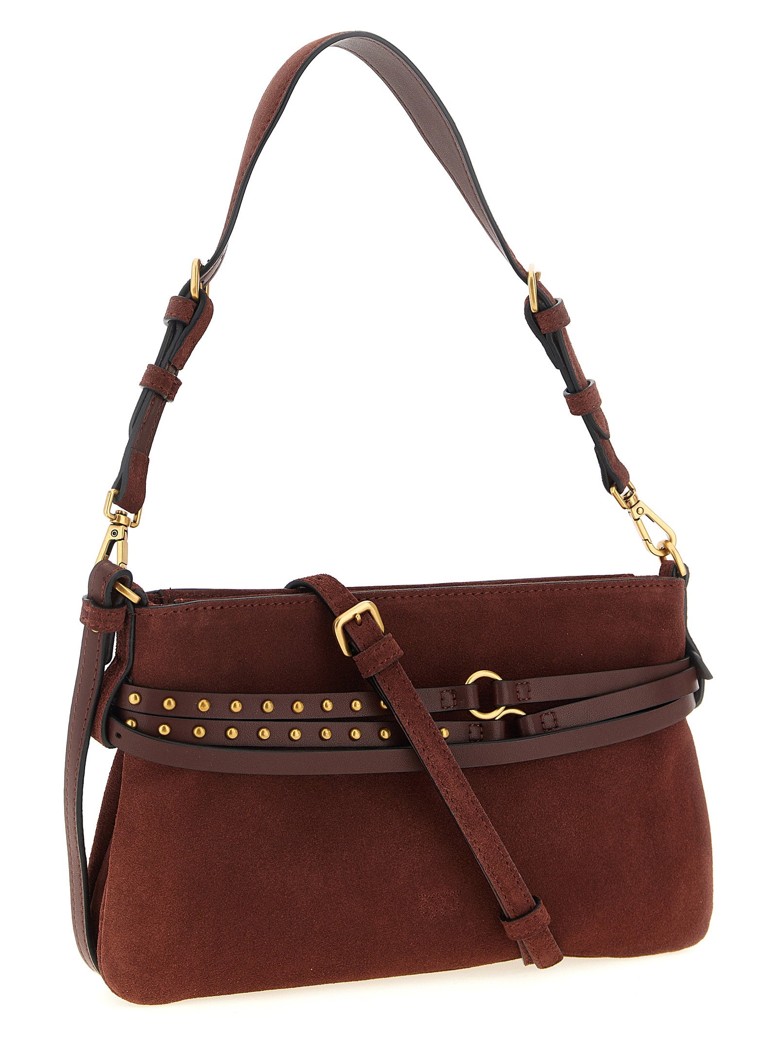 Discover the PINKO Bordeaux Lamb Leather Shoulder Bag, a masterpiece of artisanal luxury, blending exquisite craftsmanship with timeless elegance for the discerning individual.