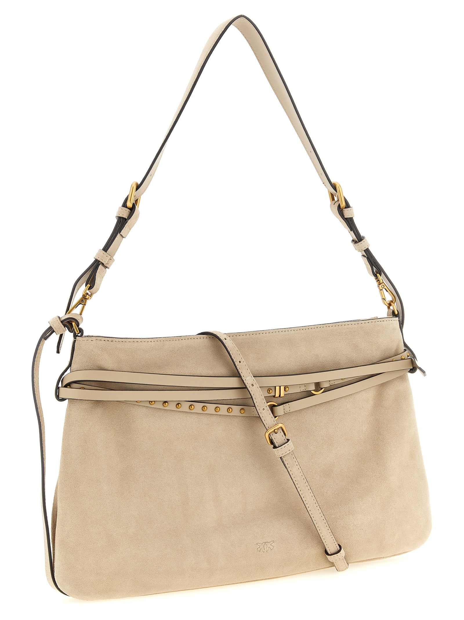 Discover the PINKO Beige Cowhide Shoulder Bag, a masterpiece of artisanal luxury, crafted from exquisite cow leather for timeless elegance and sophisticated allure.