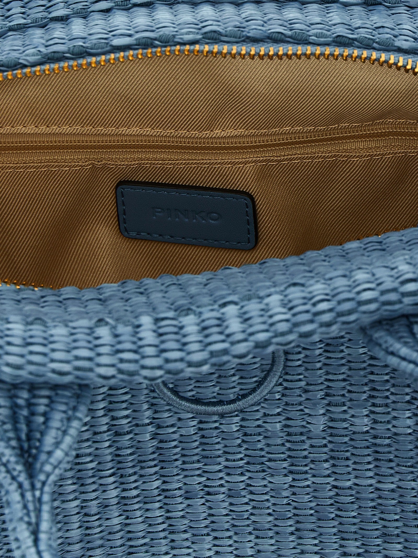PINKO Blue Polypropylene Tote Bag