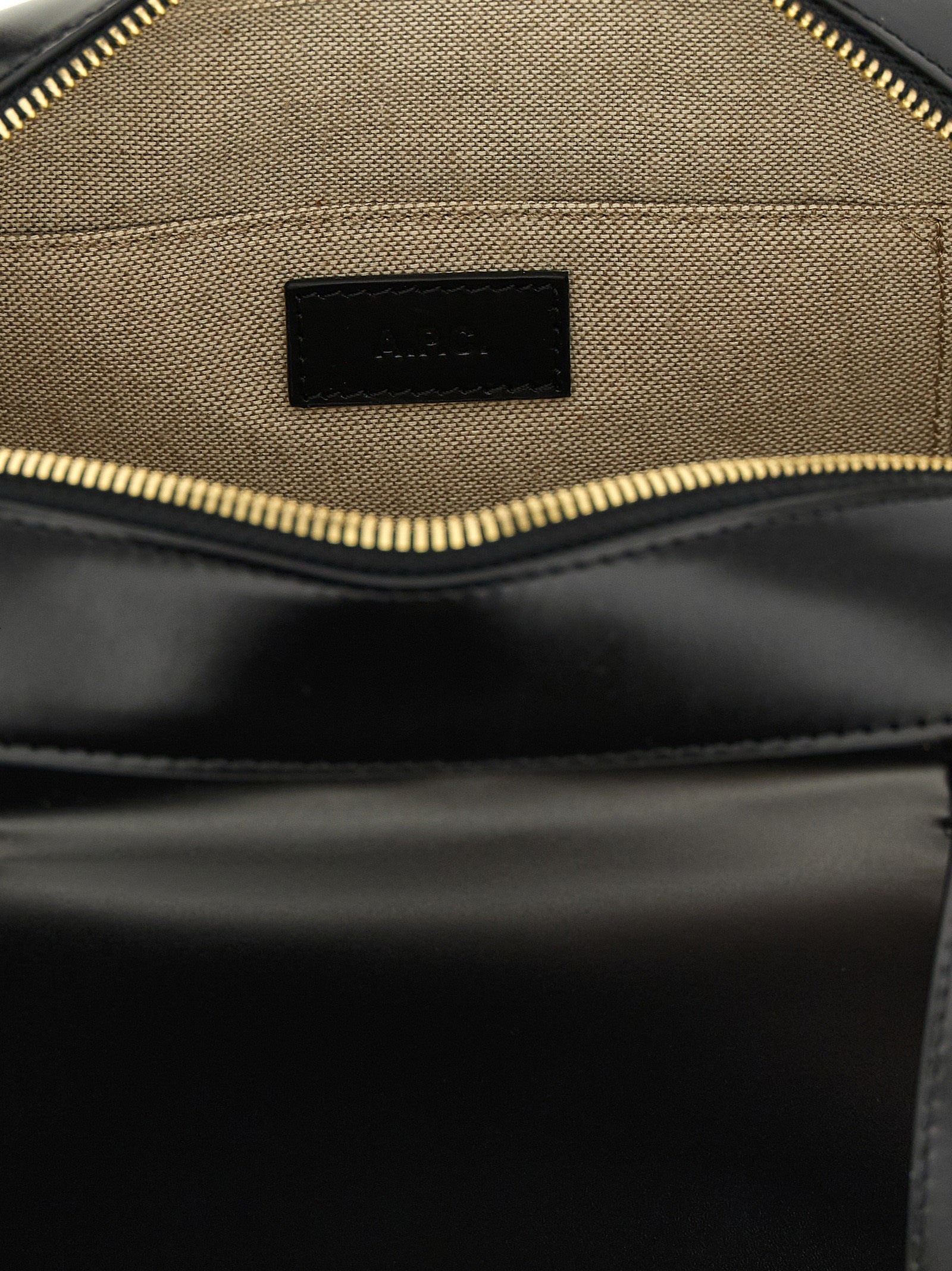 A.P.C. Black Cowhide Handbag