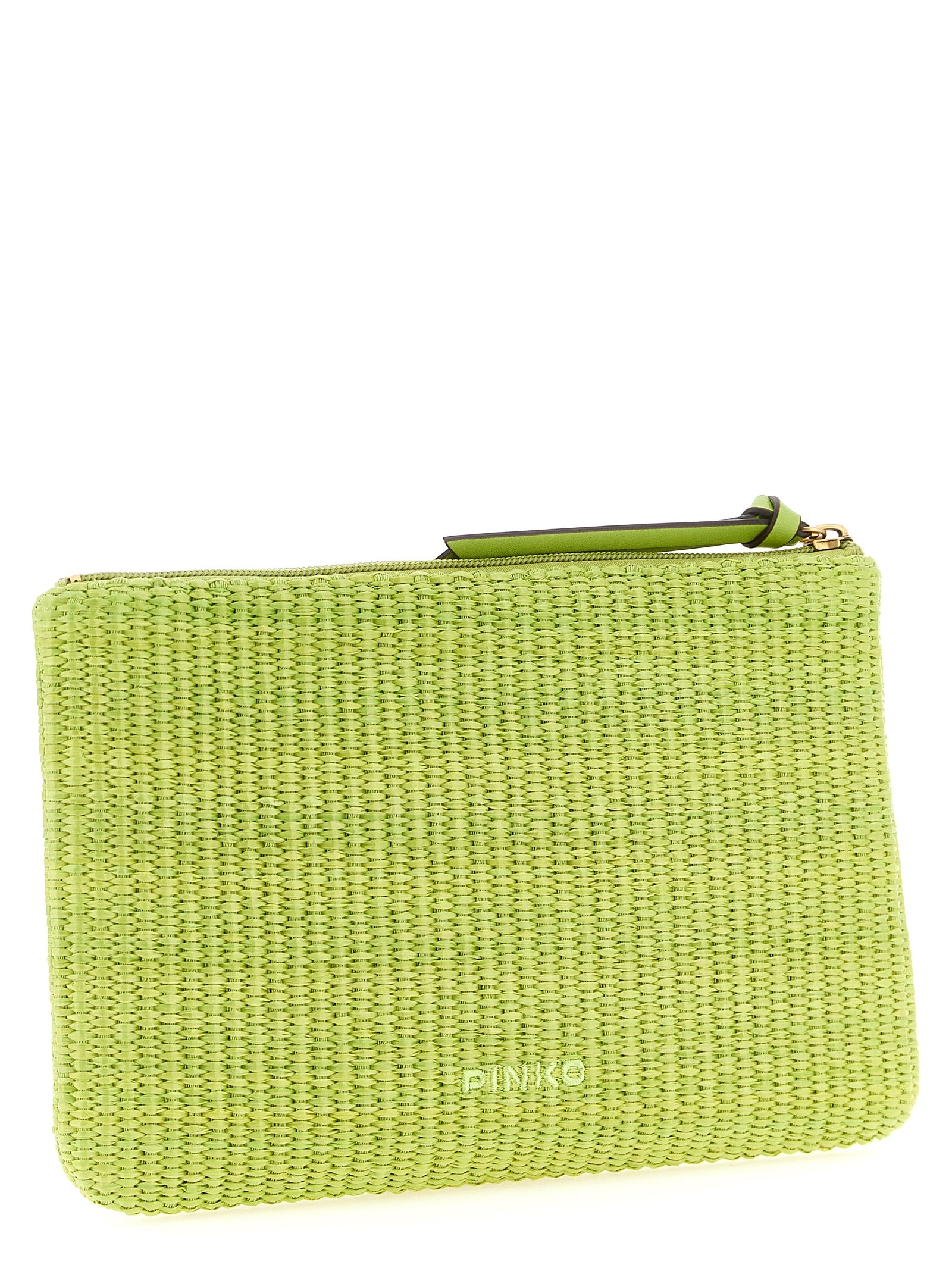 Discover the PINKO Bicolor Polypropylene Clutch Bag, an exquisite blend of artisanal craftsmanship and modern elegance, perfect for elevating any occasion.