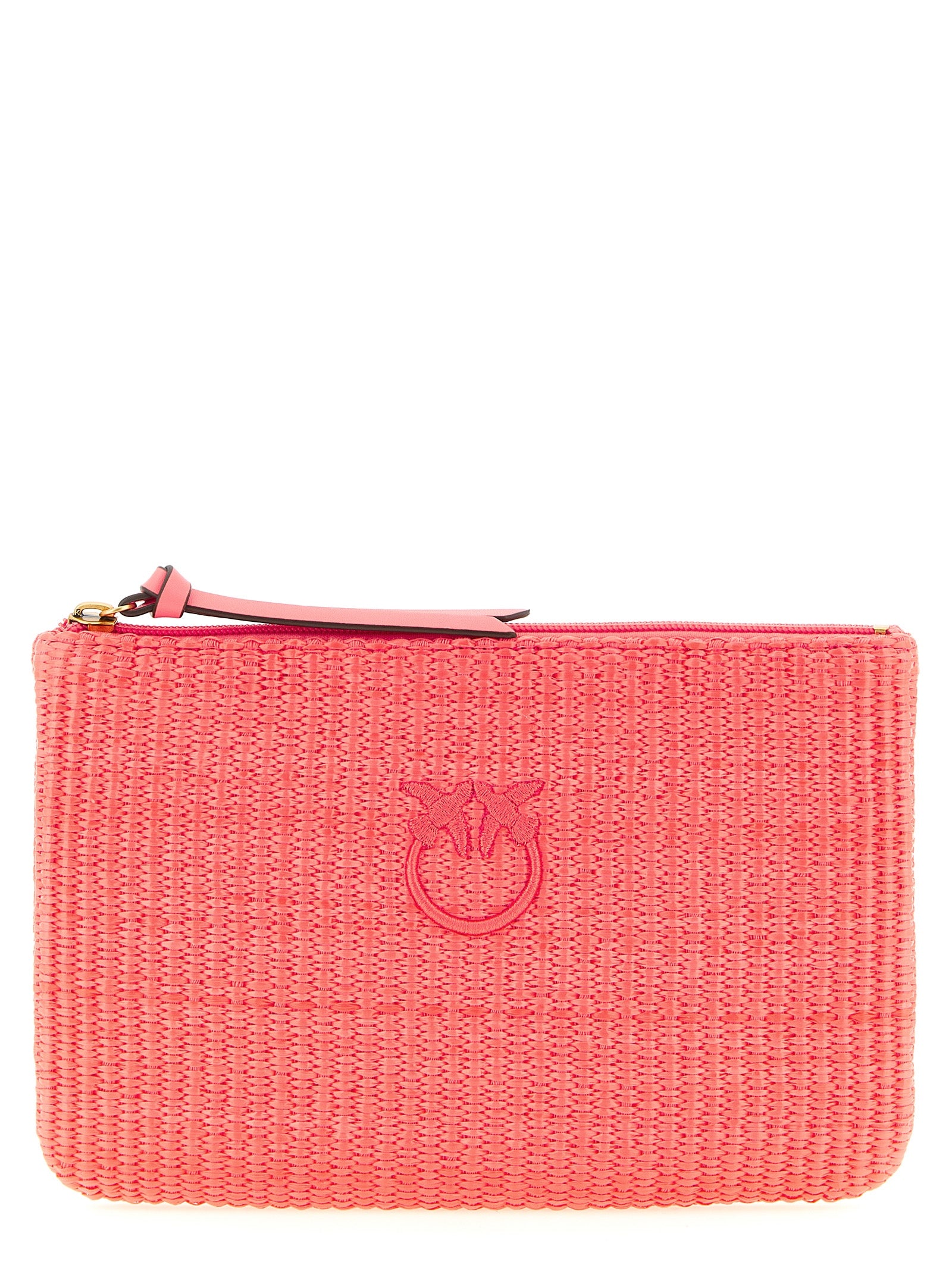 Indulge in the PINKO Fuchsia Polypropylene Clutch Bag, a handcrafted masterpiece that embodies artisanal luxury and sophisticated elegance for every occasion.