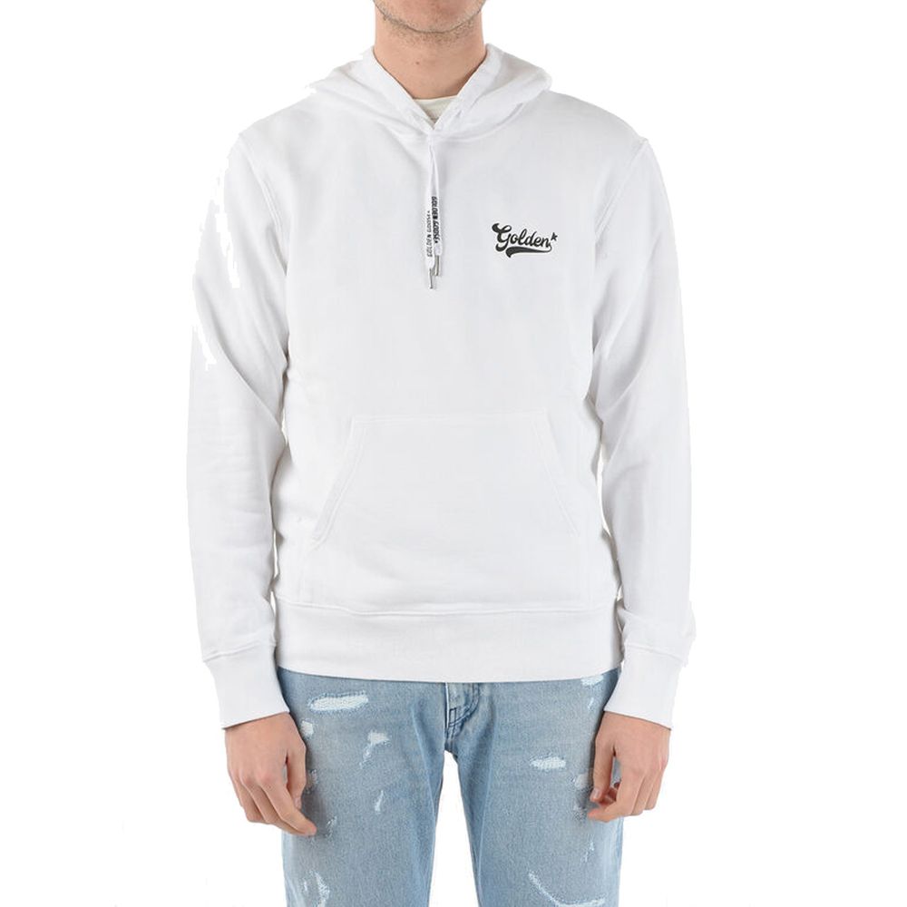 Golden Goose White Cotton Sweatshirt | Artisanal Luxury Fashion