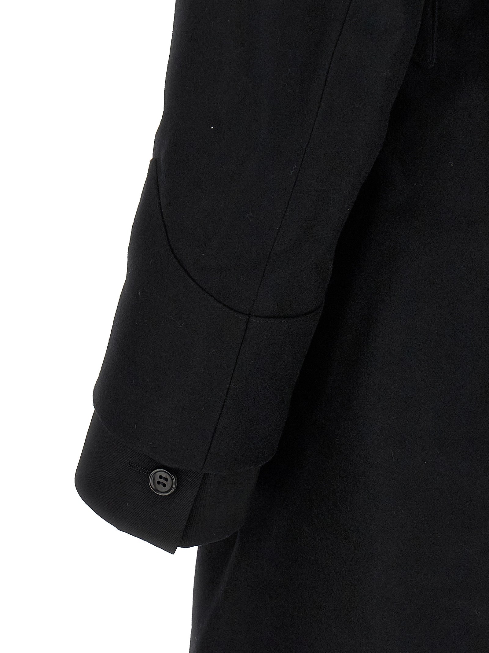Comme Des Garçons Black Wool Coat