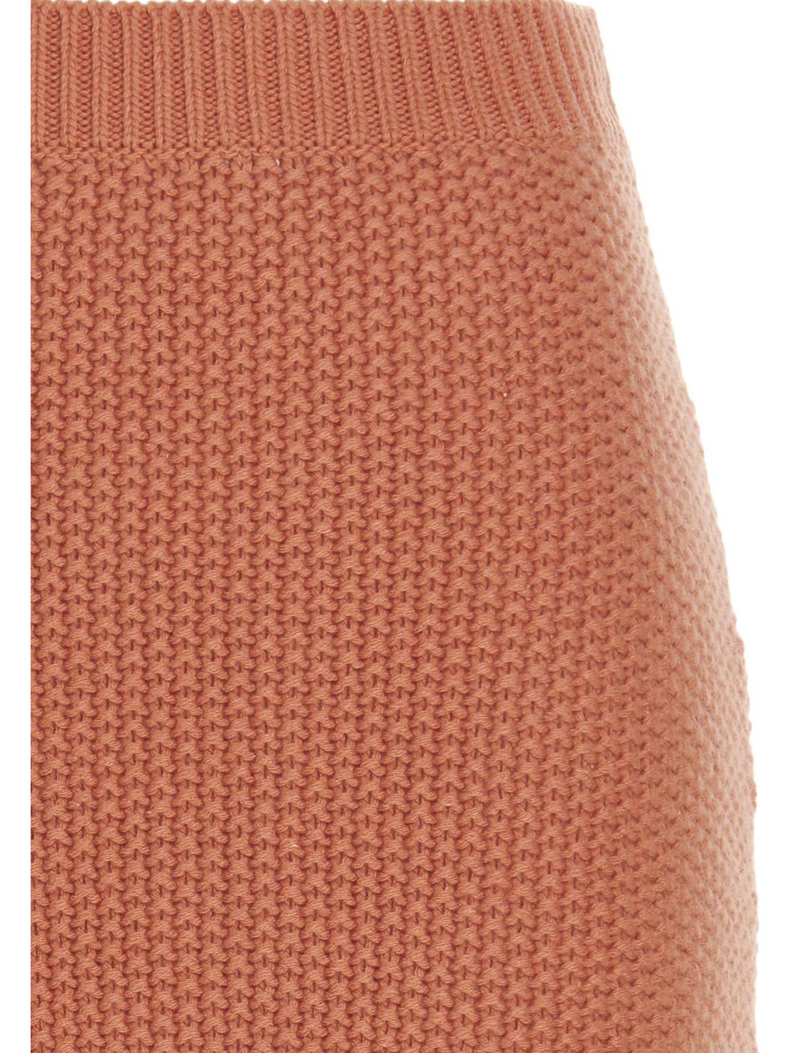 Chloé Orange Cashmere Mini Skirt | Designer Couture Elegance