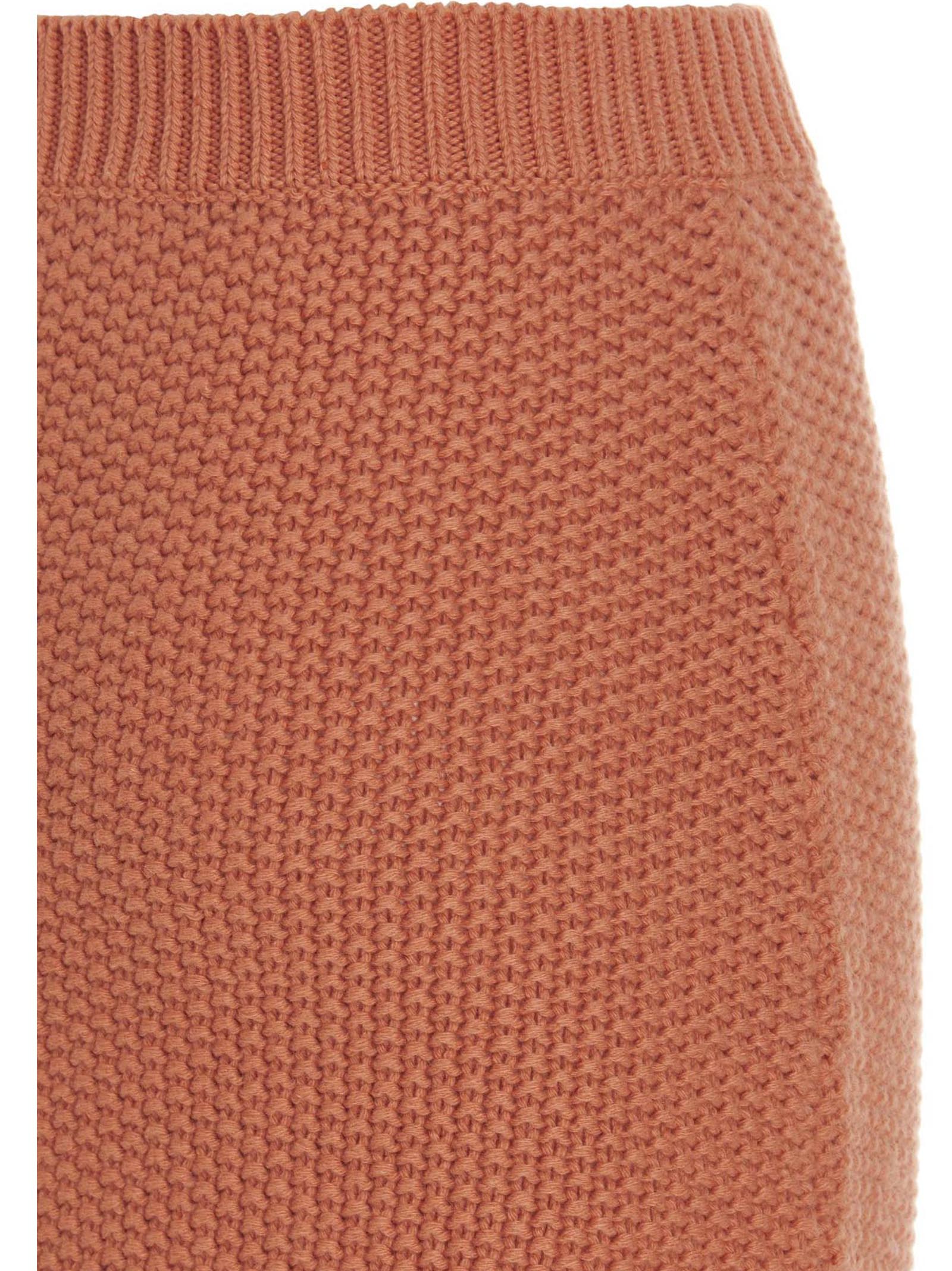 Chloé Orange Cashmere Mini Skirt - Designer Couture Elegance