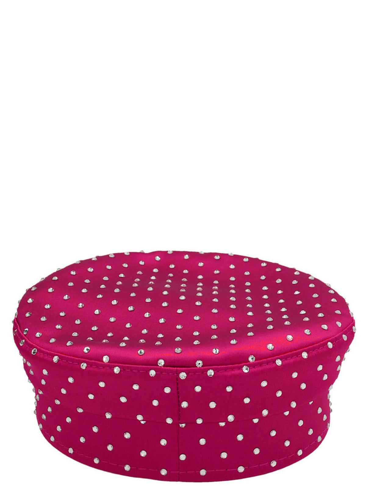 Ruslan Baginskiy Fuchsia Satin Baker Boy Hat - Luxe Elegance