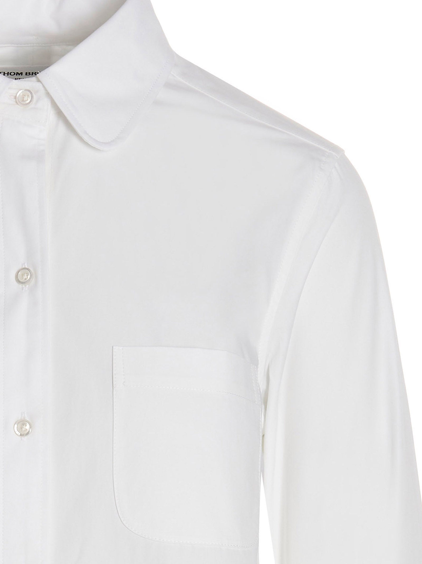 Thom Browne White Cotton Blouse