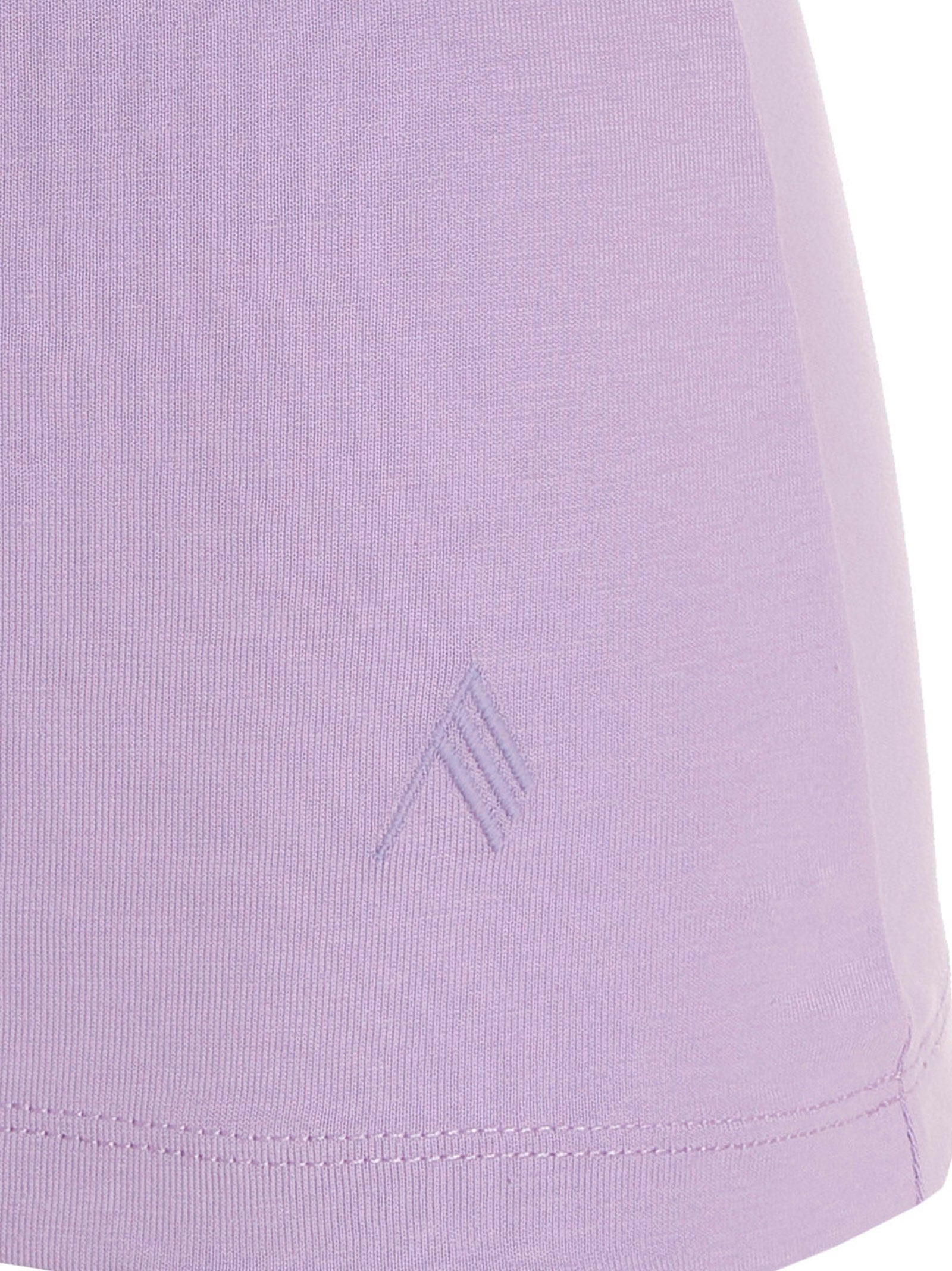 The Attico Purple Cotton T-Shirt - Timeless Couture Elegance