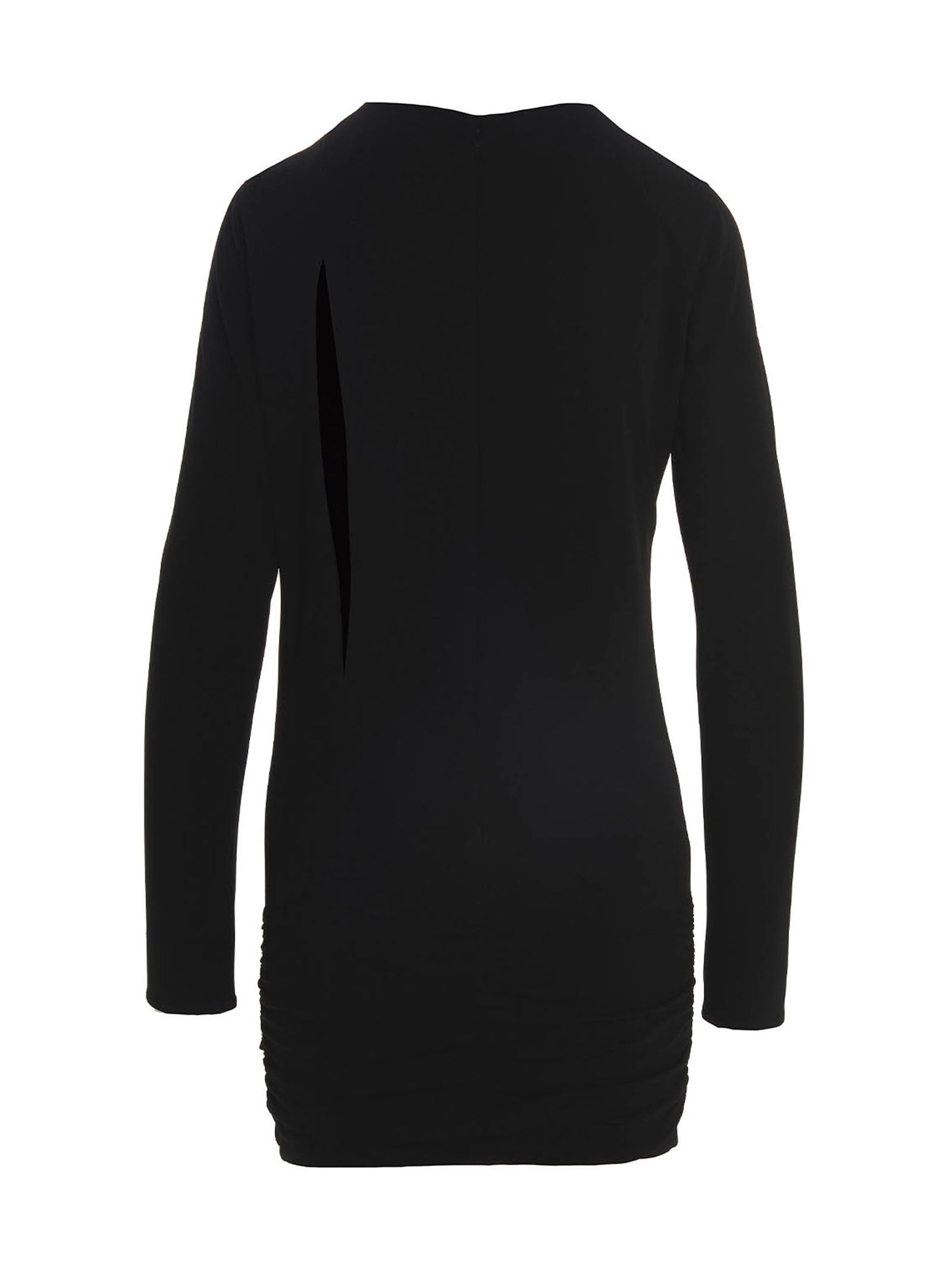 Elevate your elegance with the Versace Black Viscose Short Dress, a masterpiece of luxurious craftsmanship, featuring bold cut-outs and sophisticated draping for unforgettable moments.