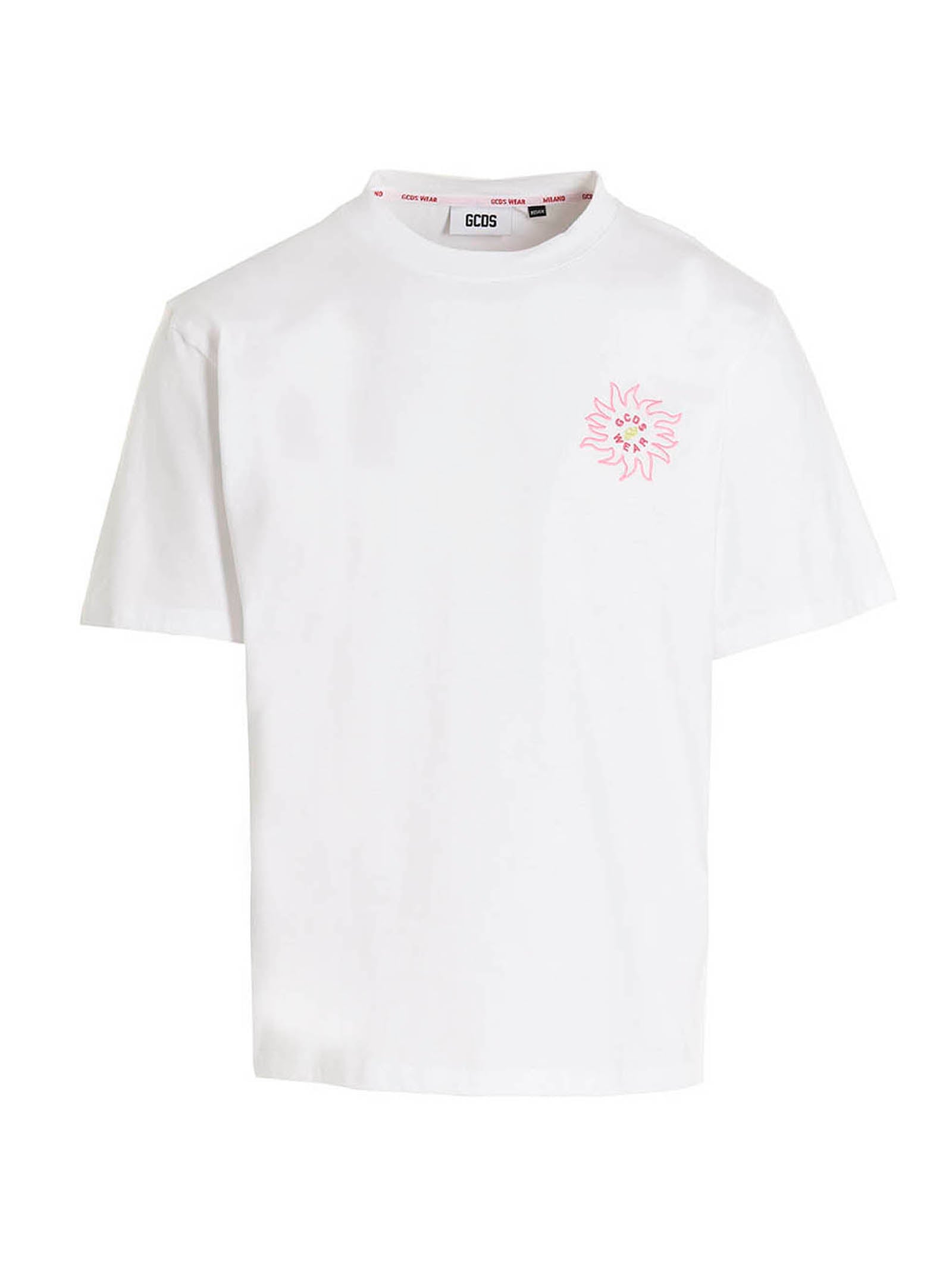 GCDS White Cotton T-Shirt | Artisanal Luxury Fashion Statement