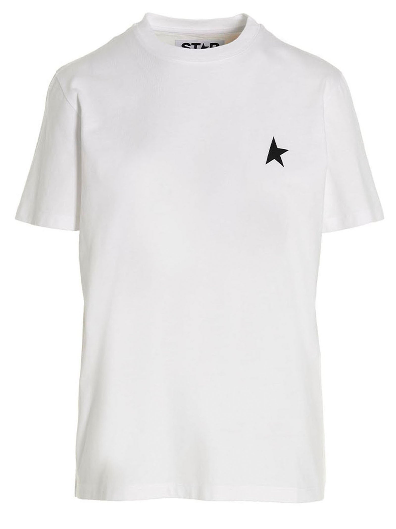 Golden Goose White Cotton T-Shirt - Artisanal Luxury Statement