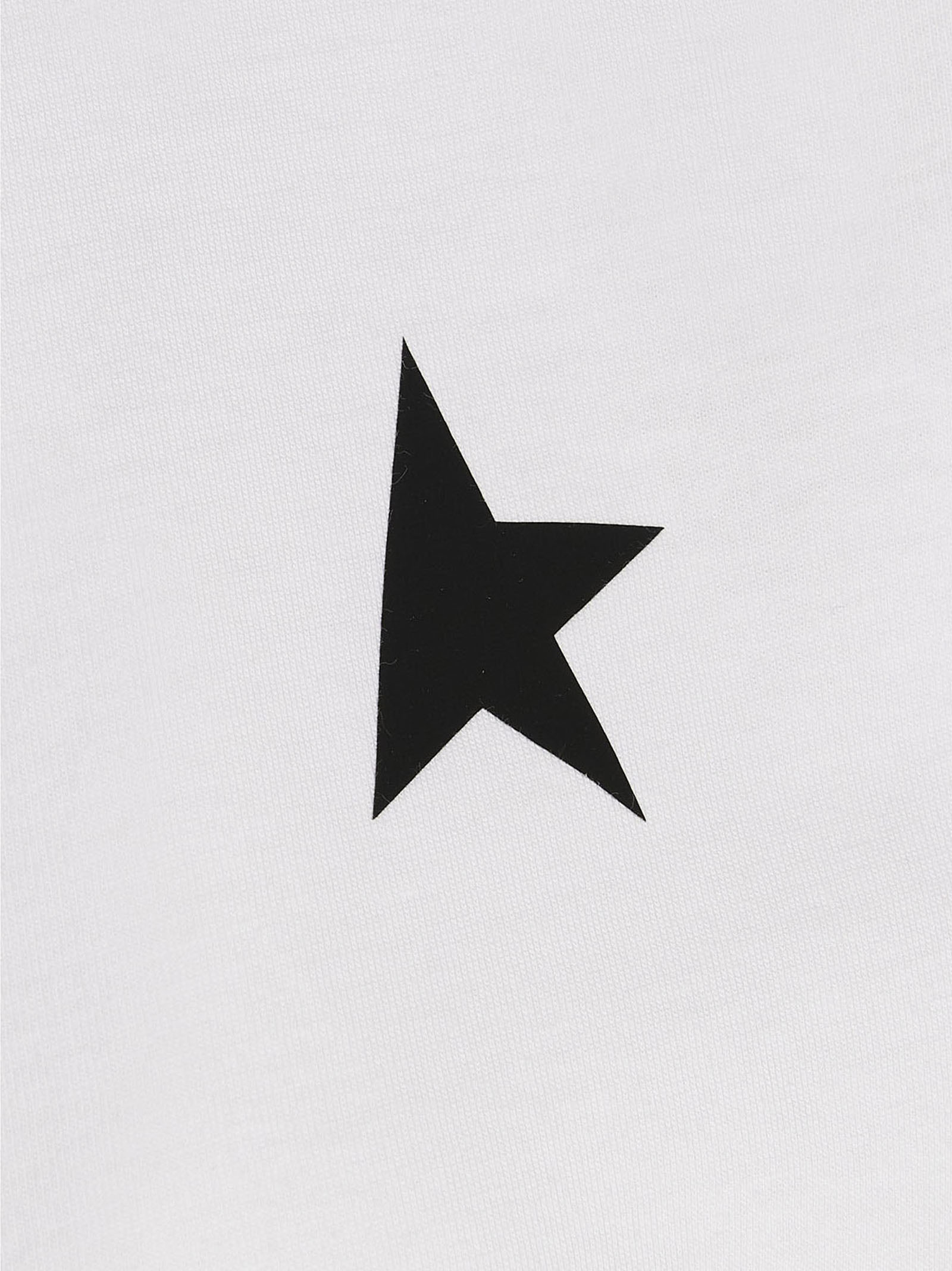 Golden Goose White Cotton T-Shirt - Artisanal Luxury Statement