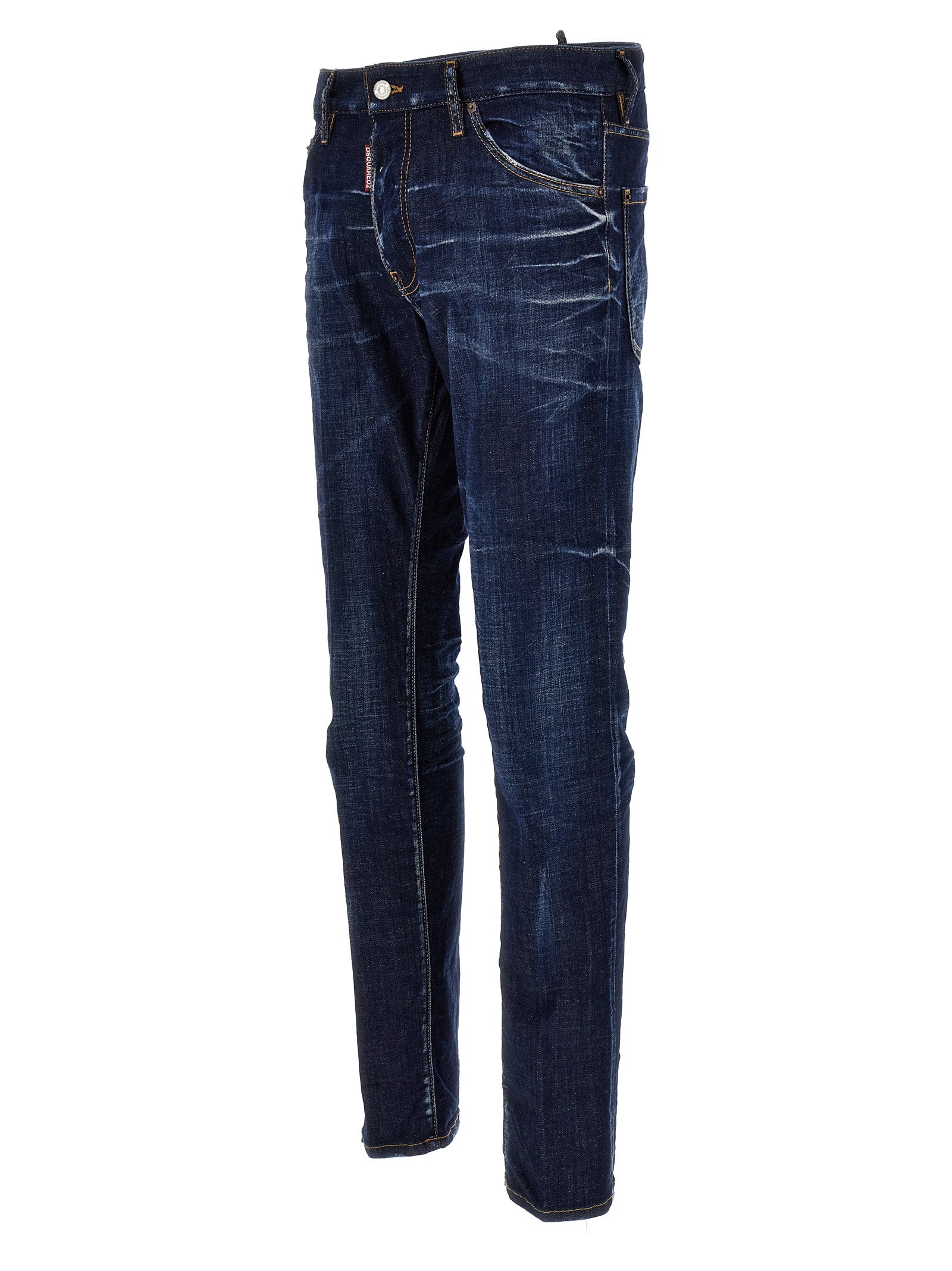 Dsquared² Blue Cotton Skinny Jeans - Designer Luxury Denim