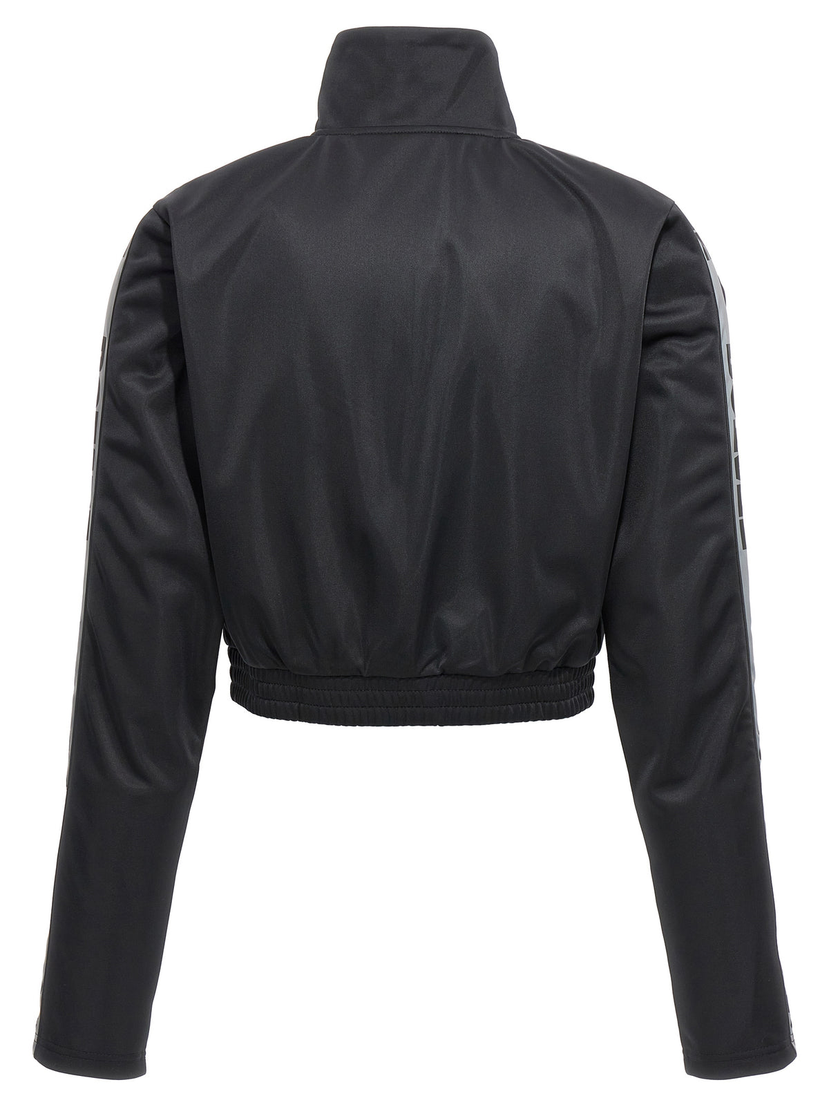 ROTATE BIRGER CHRISTENSEN Cropped Black Sweatshirt - Luxe Comfort