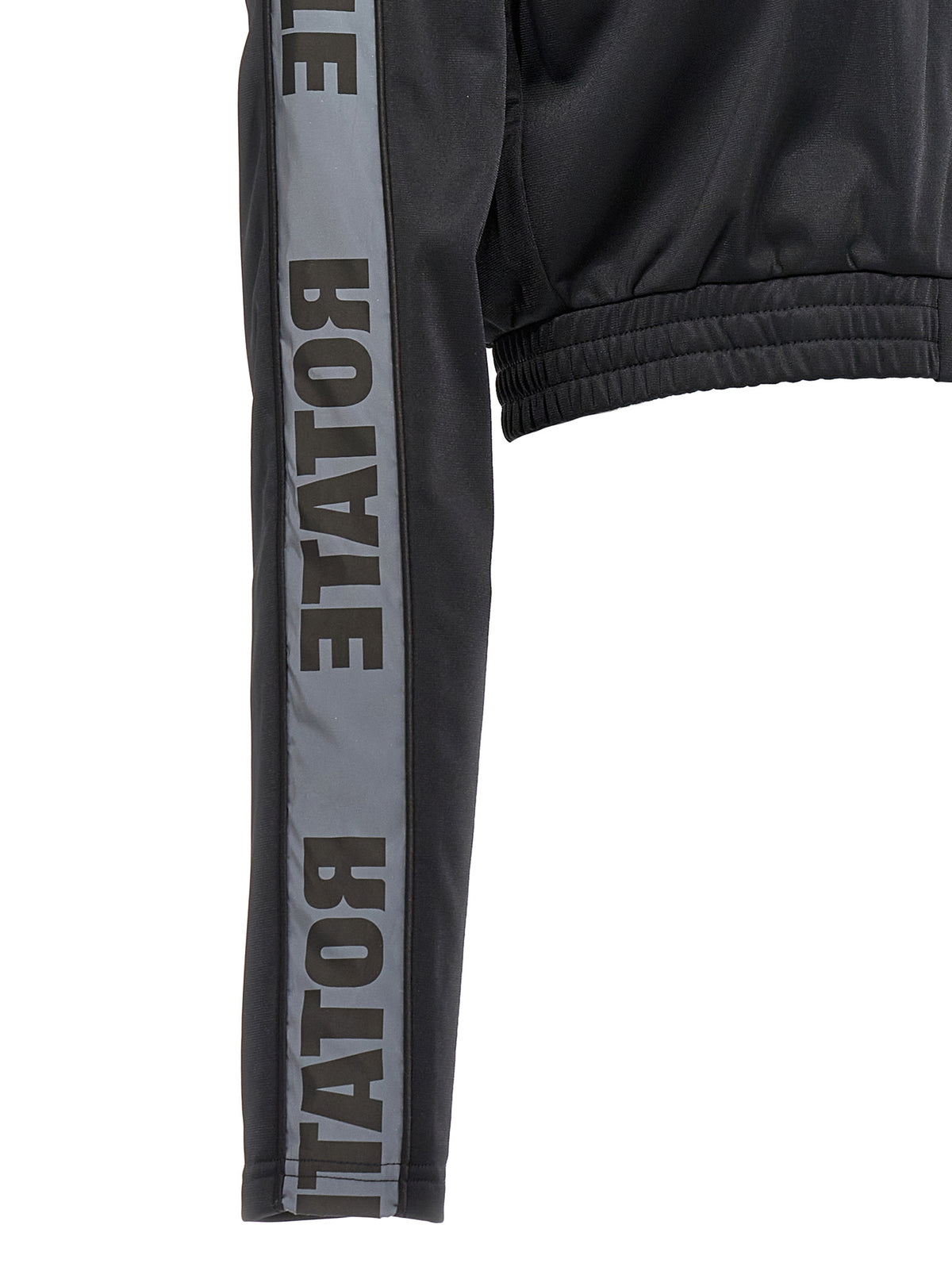 ROTATE BIRGER CHRISTENSEN Cropped Black Sweatshirt - Luxe Style