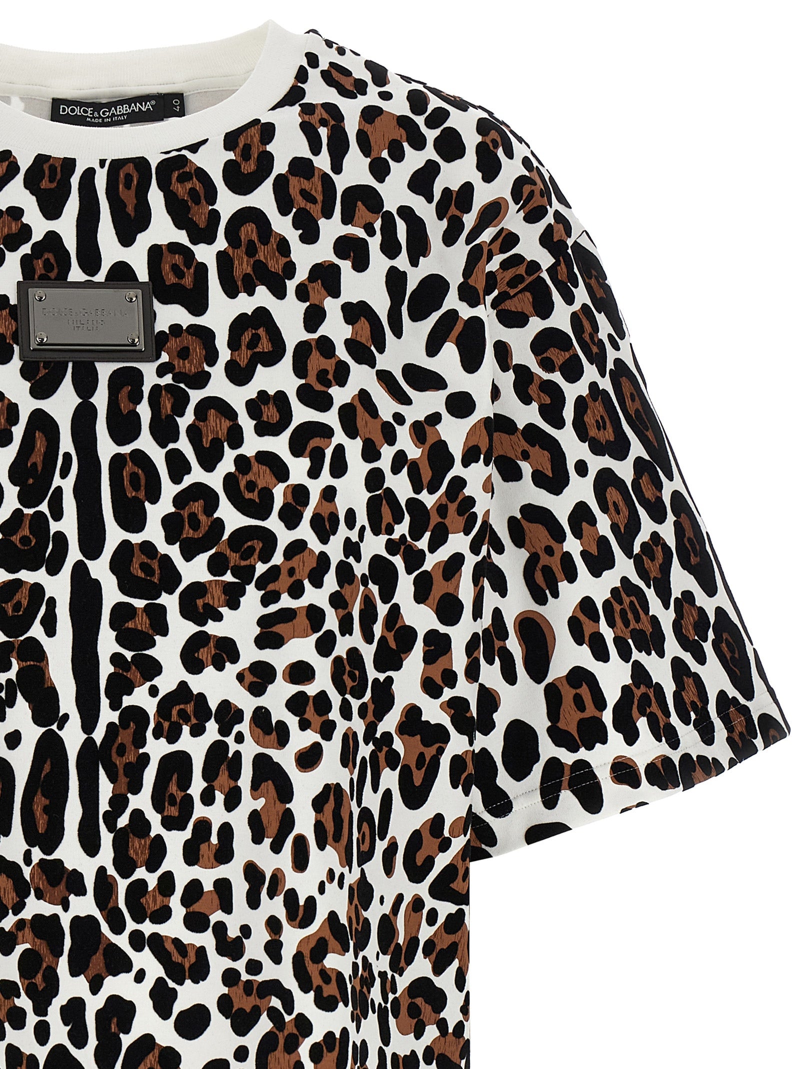 Elevate your wardrobe with the Dolce & Gabbana Multicolor Cotton T-Shirt, a luxurious blend of comfort and style, featuring exquisite animal prints and Italian craftsmanship.