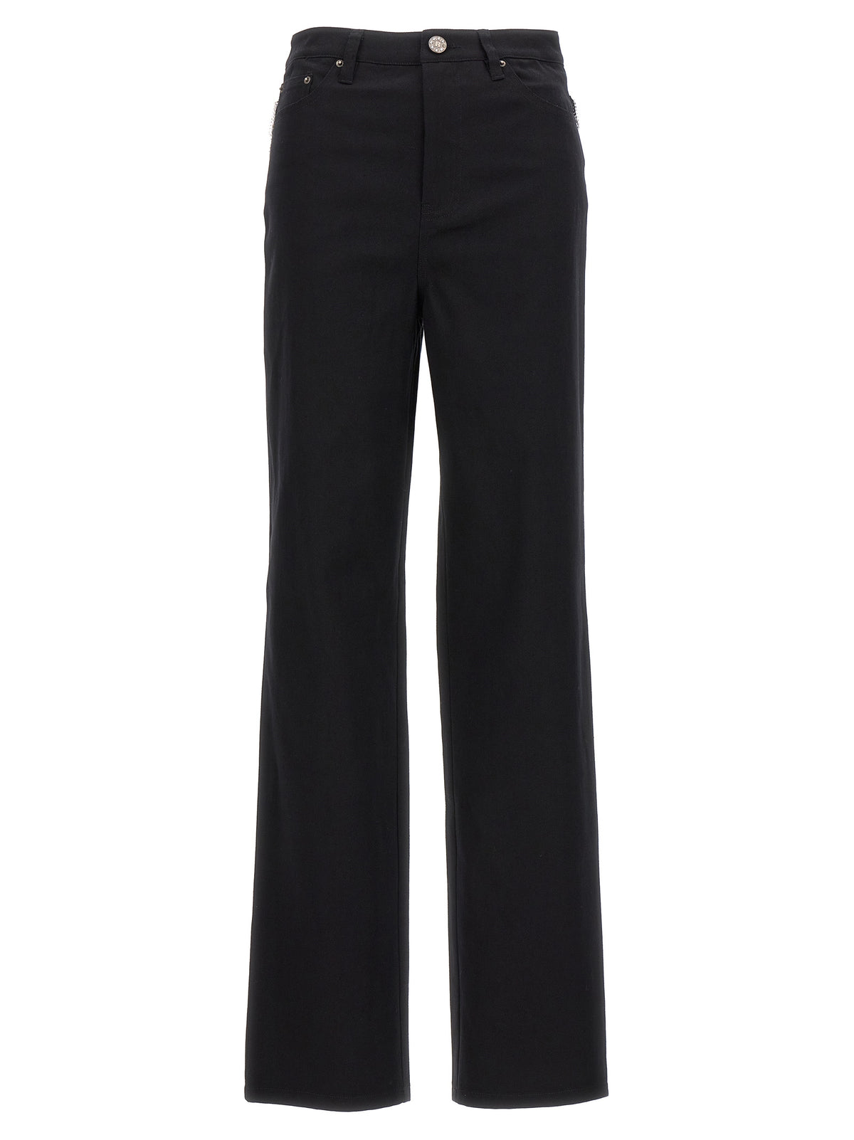 ROTATE BIRGER CHRISTENSEN High-Waisted Black Cotton Jeans