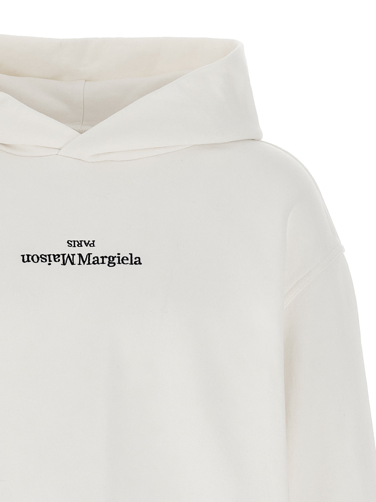 Maison Margiela White Cotton Sweatshirt