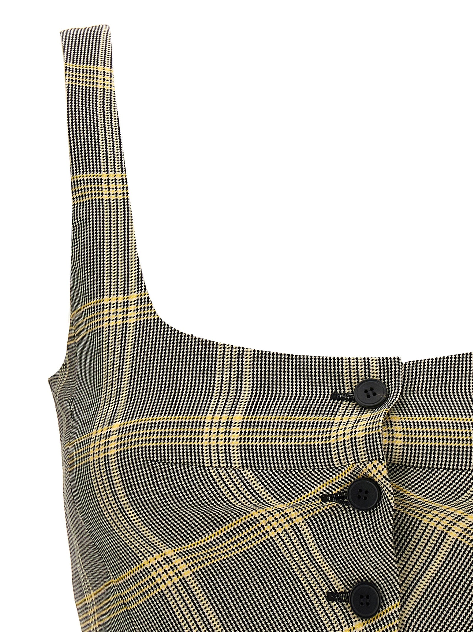 Elevate your wardrobe with the Marni Multicolor Virgin Wool Sleeveless T-Shirt, a masterpiece of Italian craftsmanship that embodies luxury and sophistication.