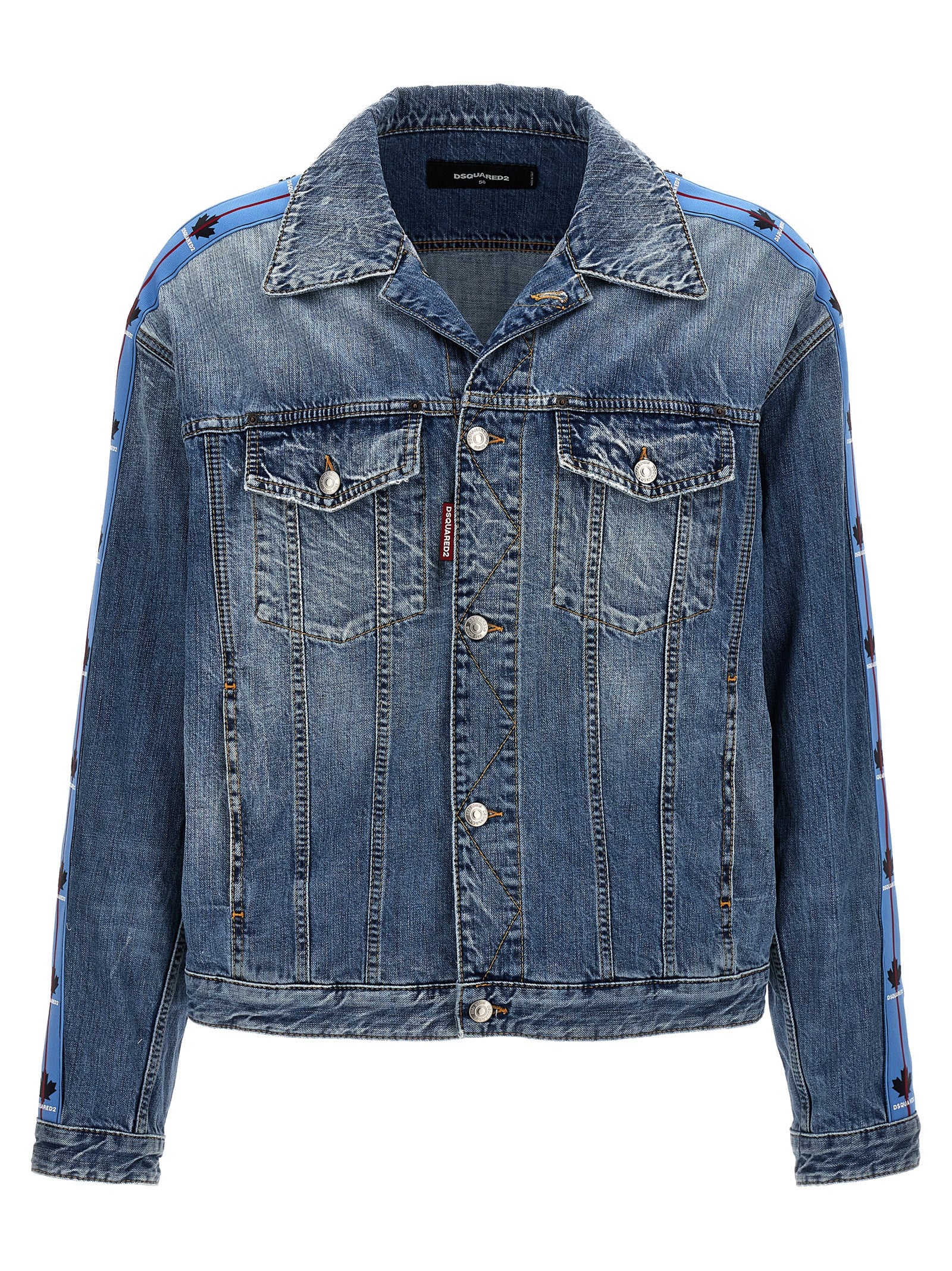 Dsquared² Blue Denim Jacket - Artisanal Luxury Statement Piece