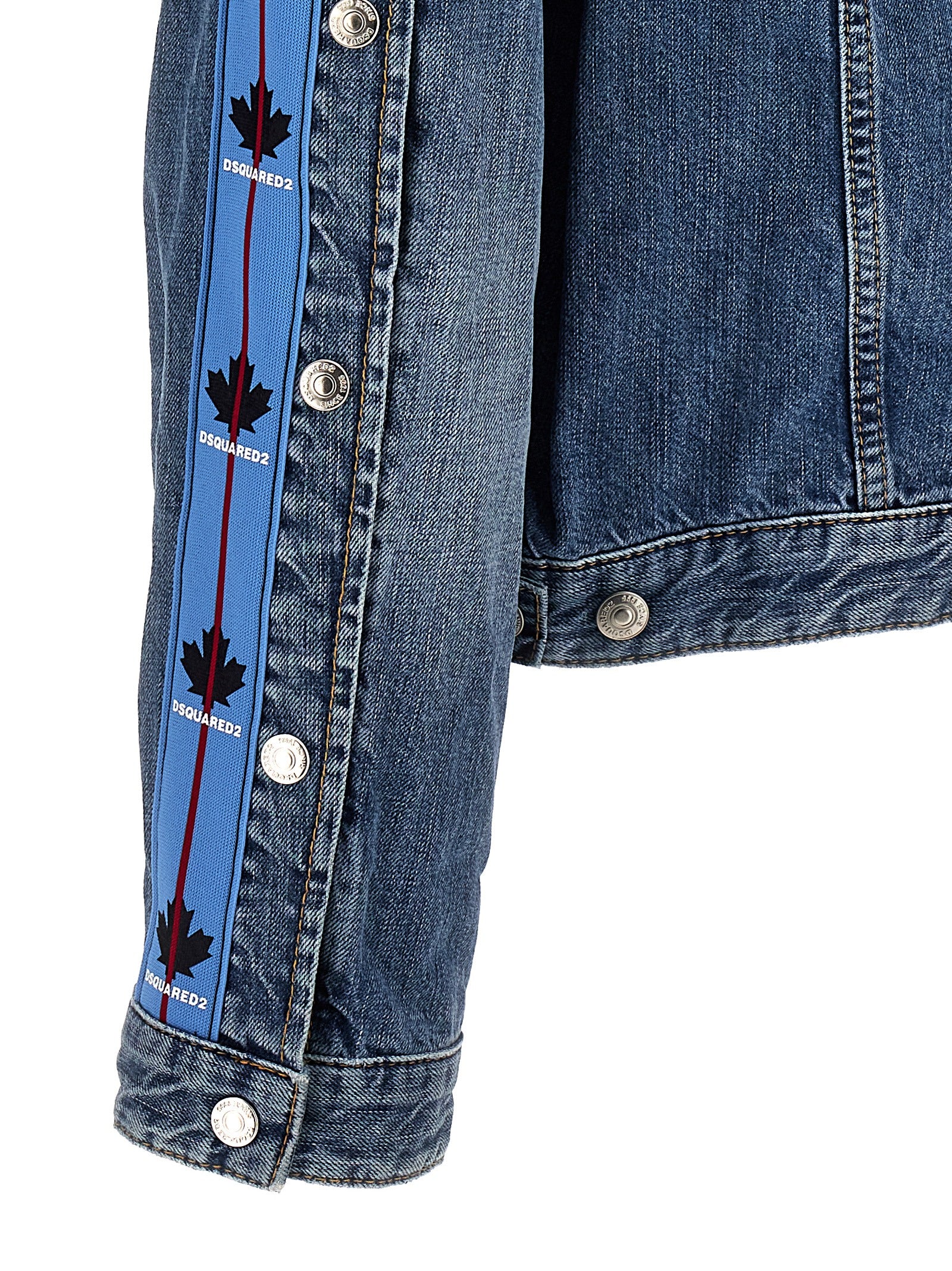 Dsquared² Blue Denim Jacket - Artisanal Luxury Fashion Statement